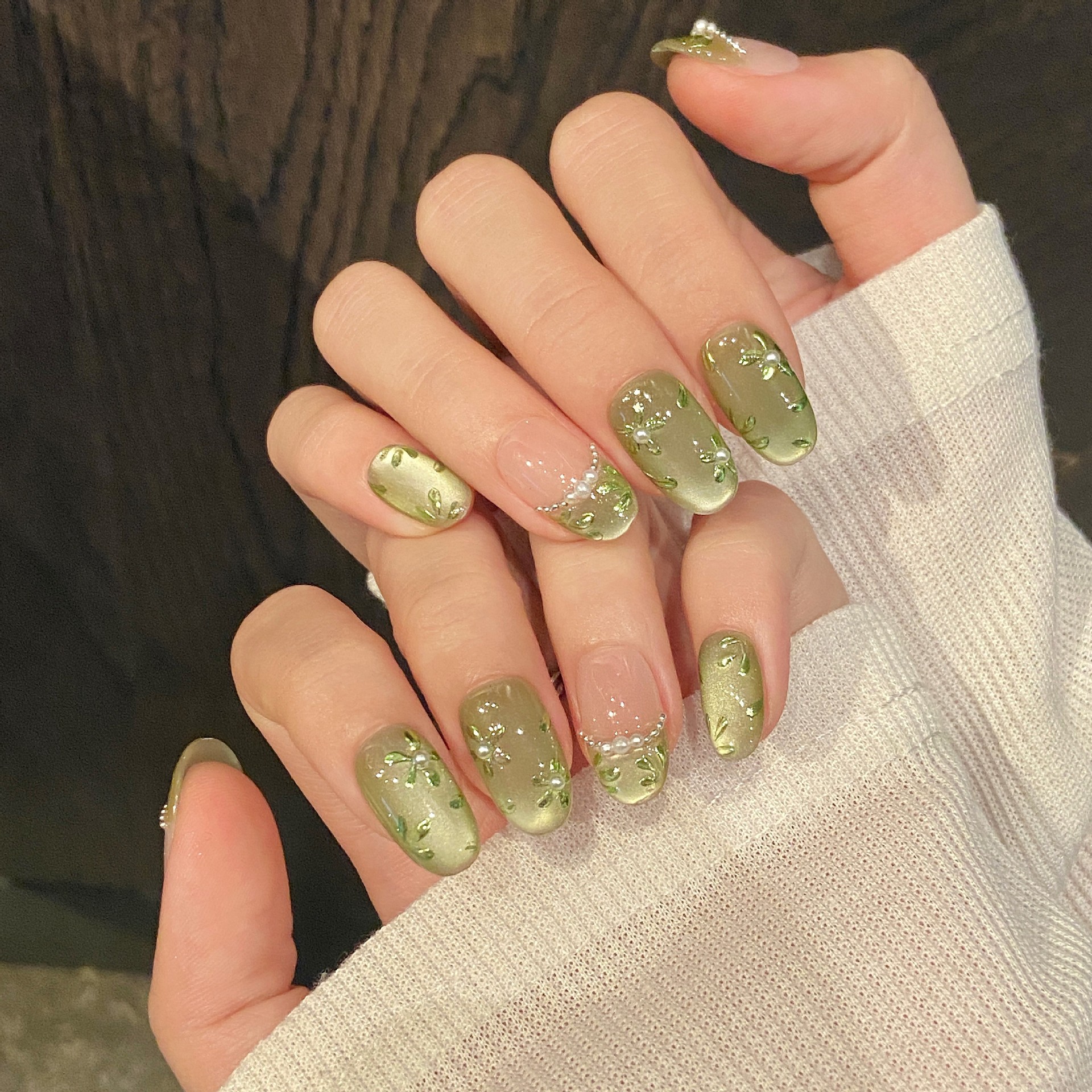 10pcs Handmade Press on Nails  – Pressed Flower Art Bewertung und Preis