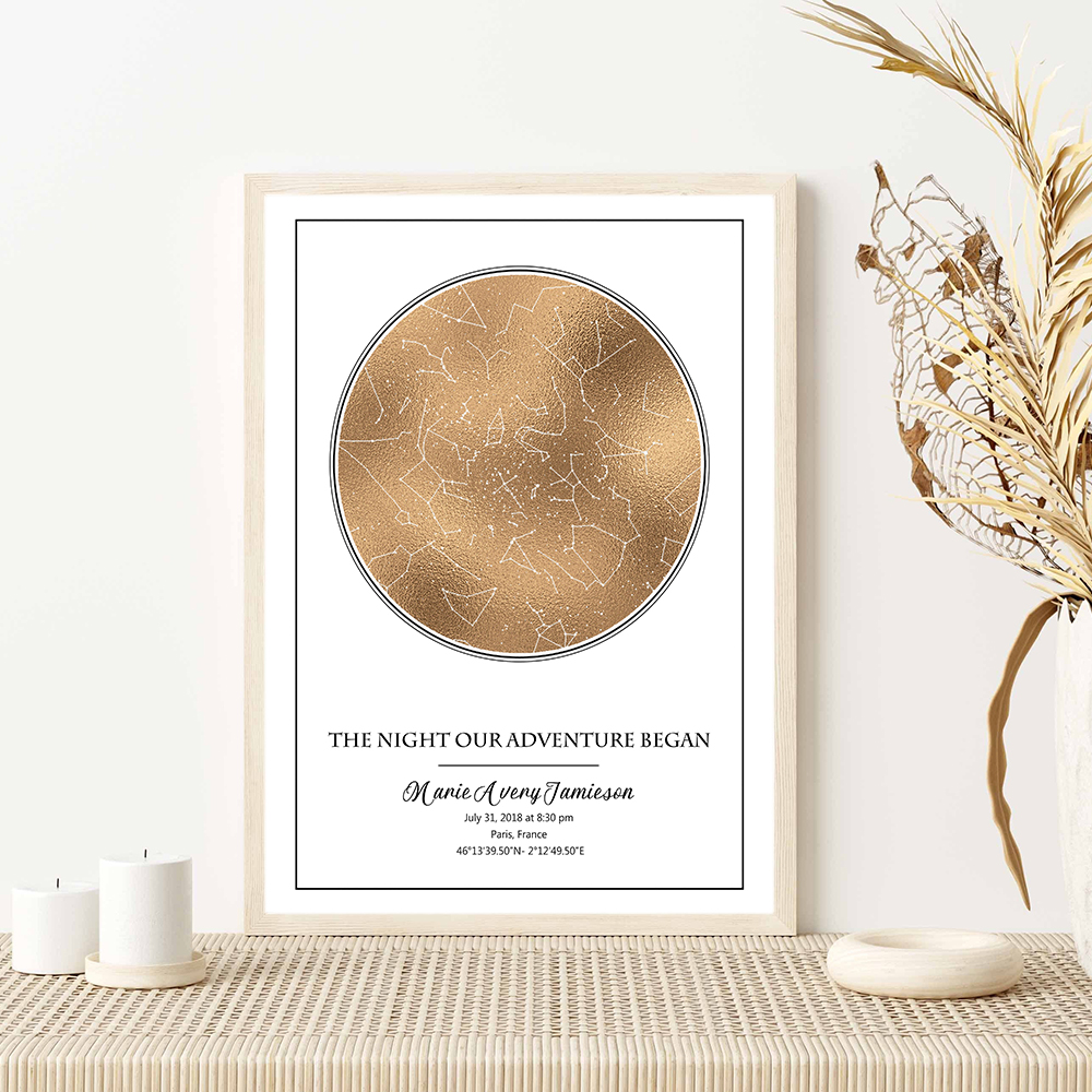 Personalized Star Map Poster B – Custom Star Map Bewertung und Preis