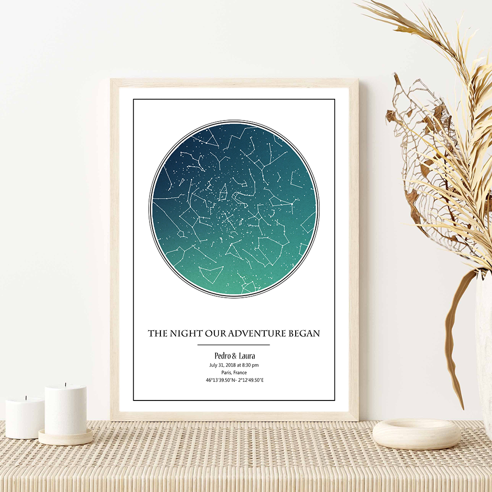 Personalized Star Map Poster B – Custom Star Map Bewertung und Preis