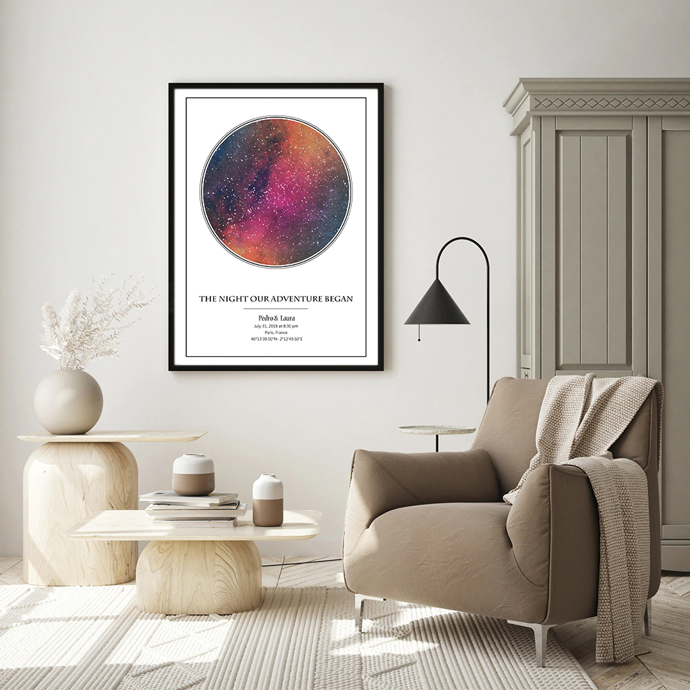 Personalized Star Map Poster B – Custom Star Map Bewertung und Preis