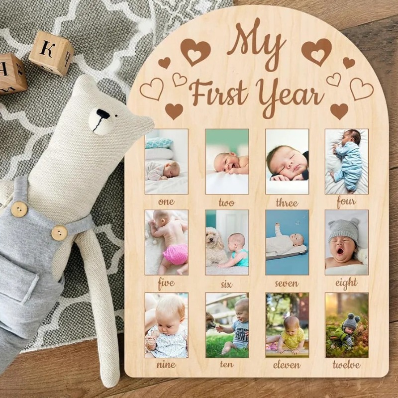 Wooden Baby Commemorative Phot – Engraved Wood Frame Bewertung und Preis