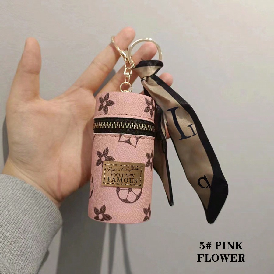 1pc Monogram Print Lipstick Ho – Monogram Keychain Leather Bewertung und Preis