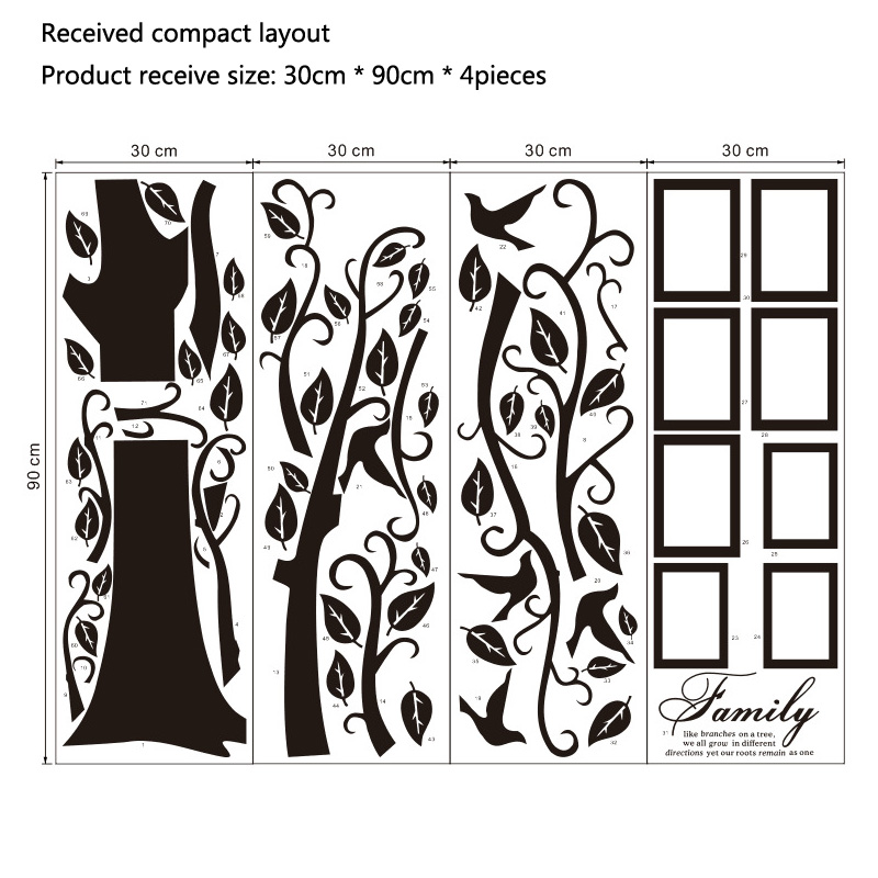 Large Size Photo Tree PVC Wall – Family Tree Print Bewertung und Preis
