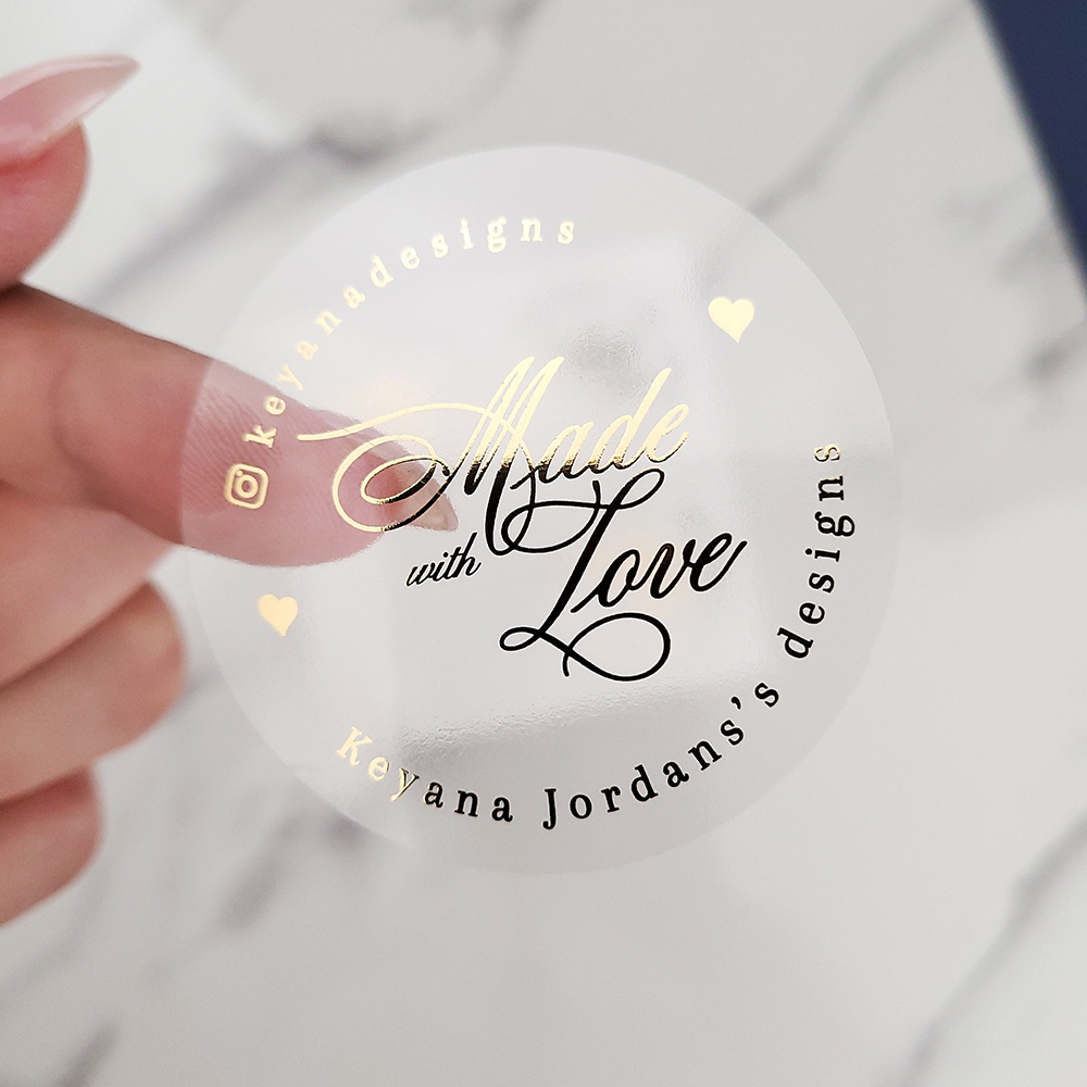 Custom 50pcs Round Gold Foil C – Personalised Candle Label Bewertung und Preis