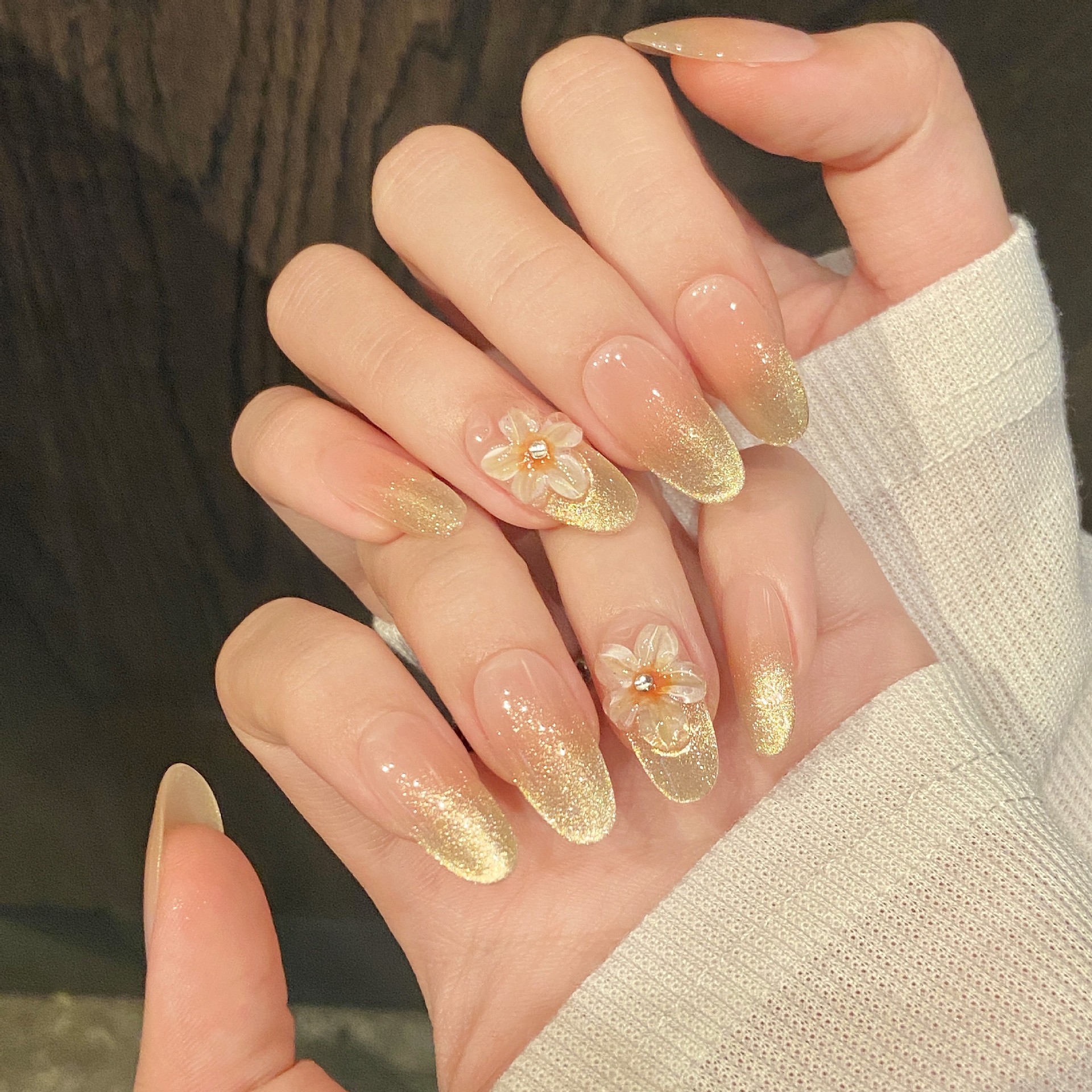 10pcs Handmade Press on Nails  – Pressed Flower Art Bewertung und Preis