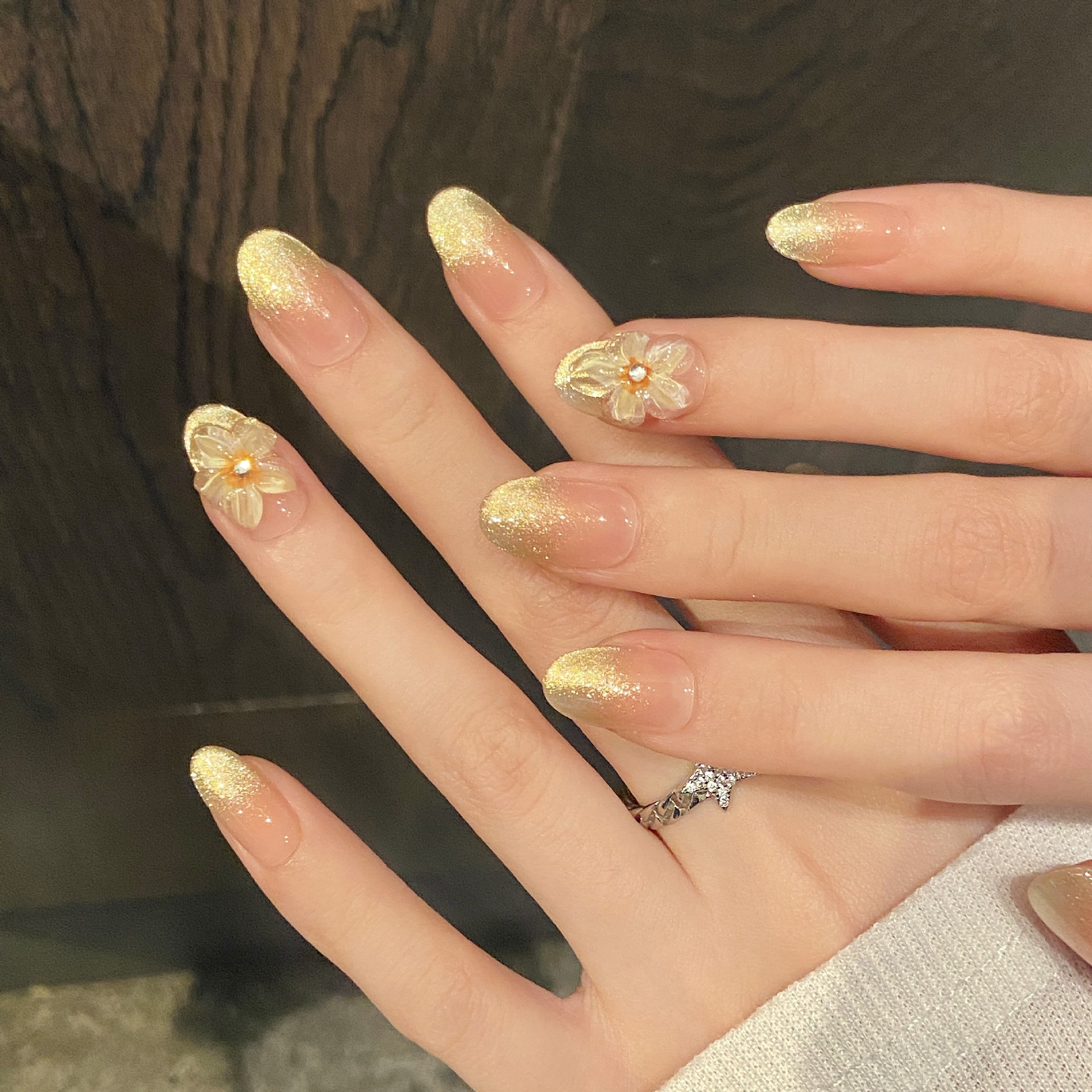 10pcs Handmade Press on Nails  – Pressed Flower Art Bewertung und Preis