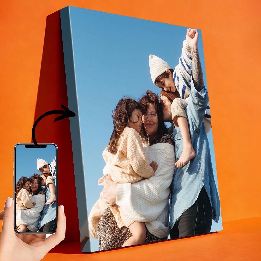 1 Pc Customized Photos on Canv – Engraved Wood Frame Bewertung und Preis