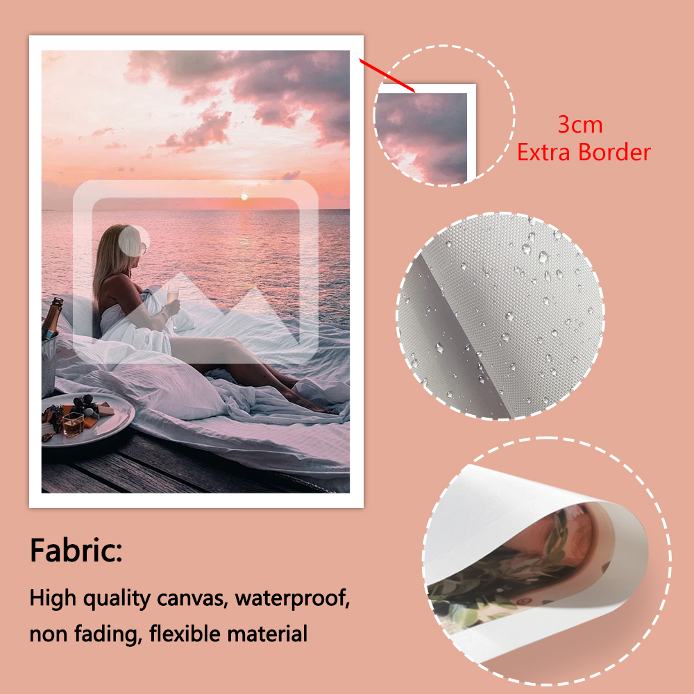 1 Pc Customized Photos on Canv – Engraved Wood Frame Bewertung und Preis