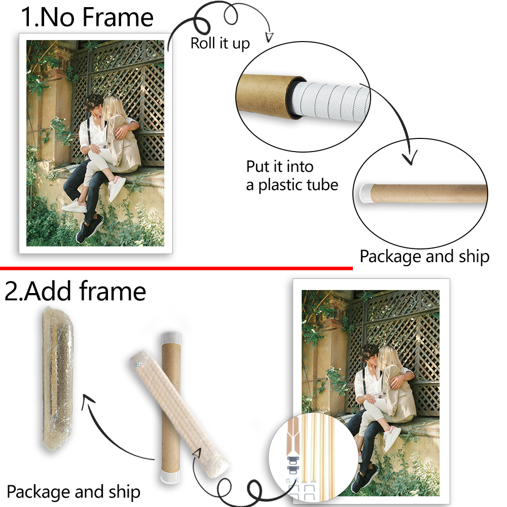 1 Pc Customized Photos on Canv – Engraved Wood Frame Bewertung und Preis