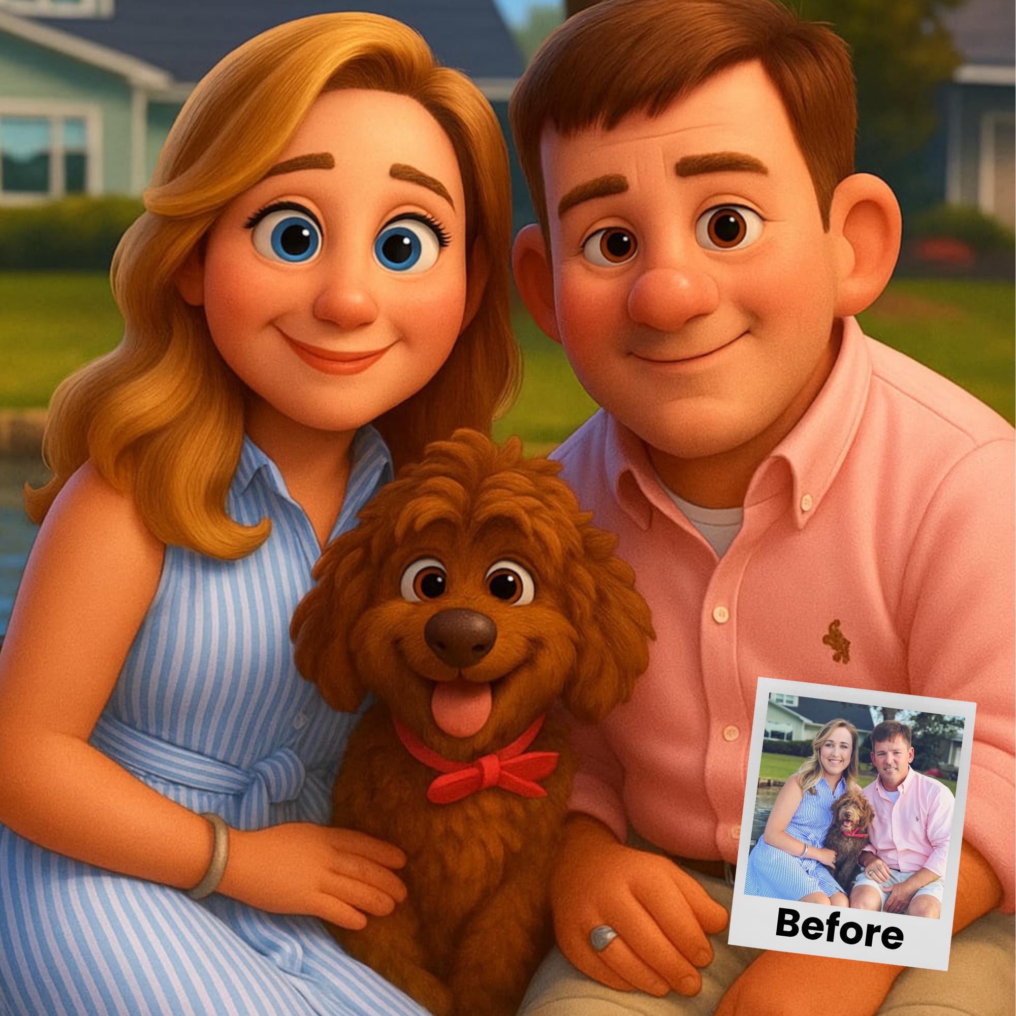 Customizable Cartoon Portrait  – Pet Portrait Custom Bewertung und Preis