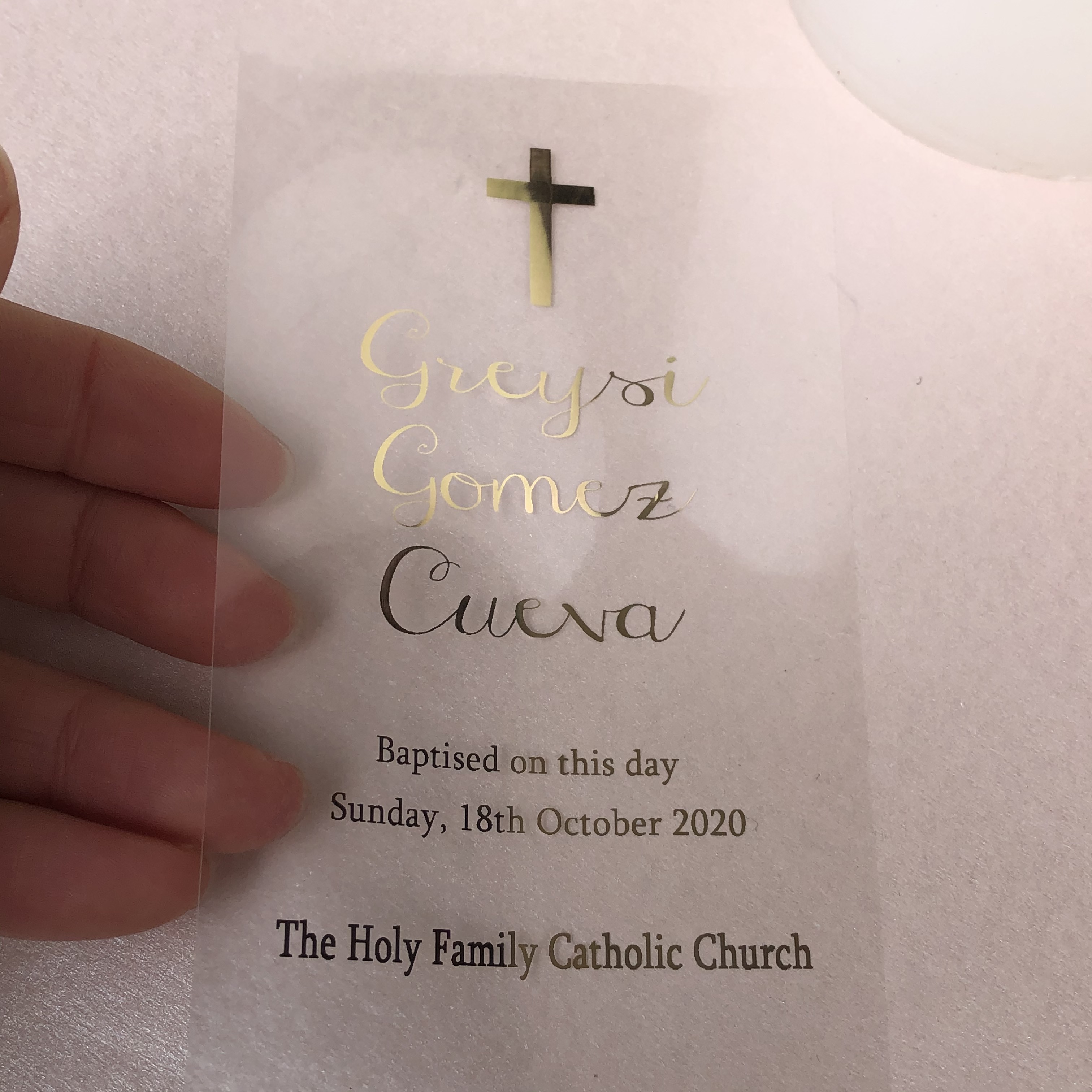 1 Personalised My Baptism cand – Personalised Candle Label Bewertung und Preis