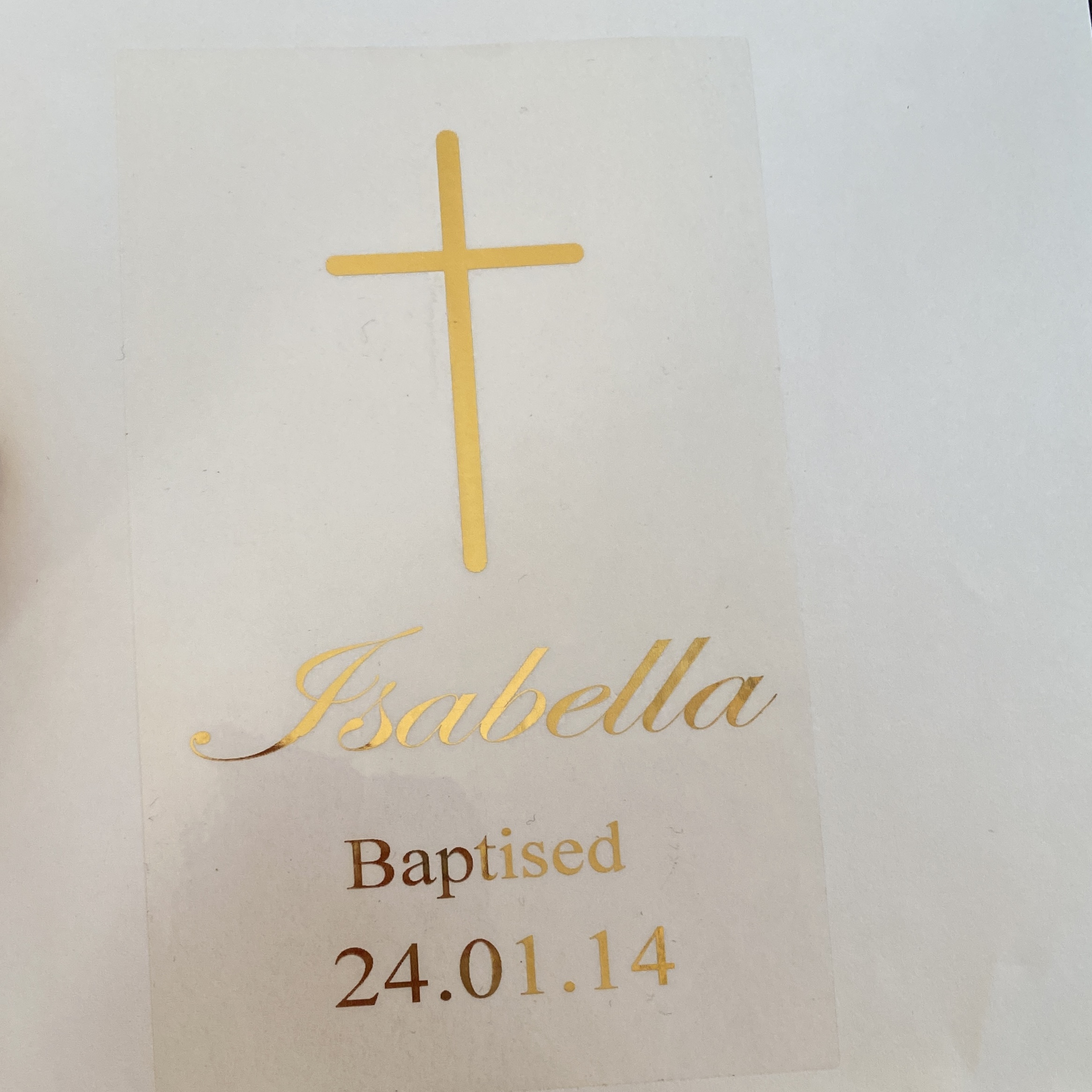 1 Personalised My Baptism cand – Personalised Candle Label Bewertung und Preis