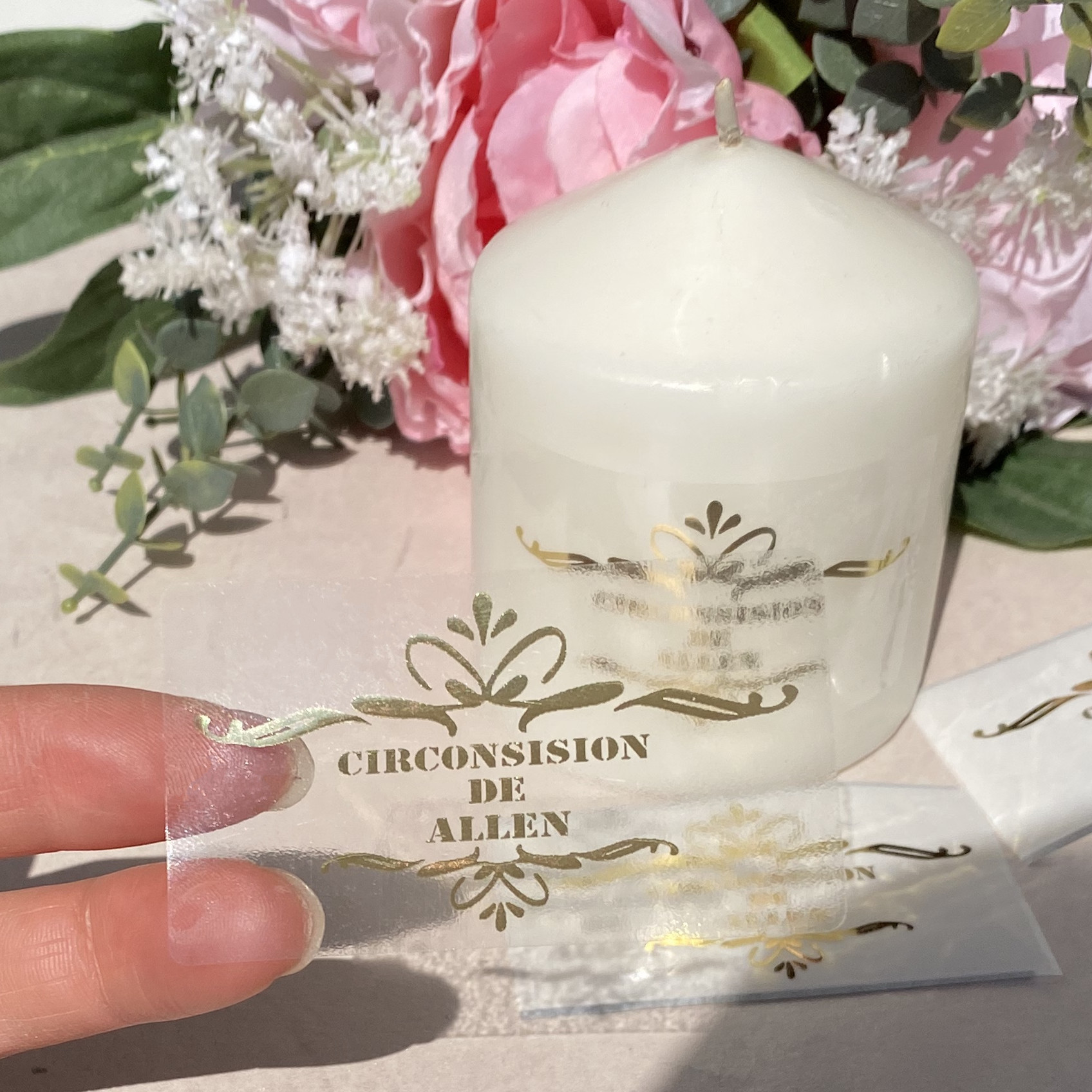 Personalized Boy Circumcision  – Personalised Candle Label Bewertung und Preis