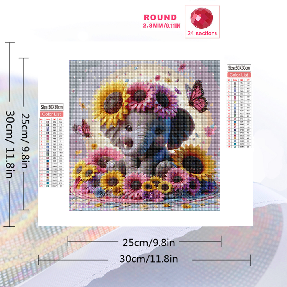 Evershine Elephant Diamond Pai – Photo Mosaic Print Bewertung und Preis