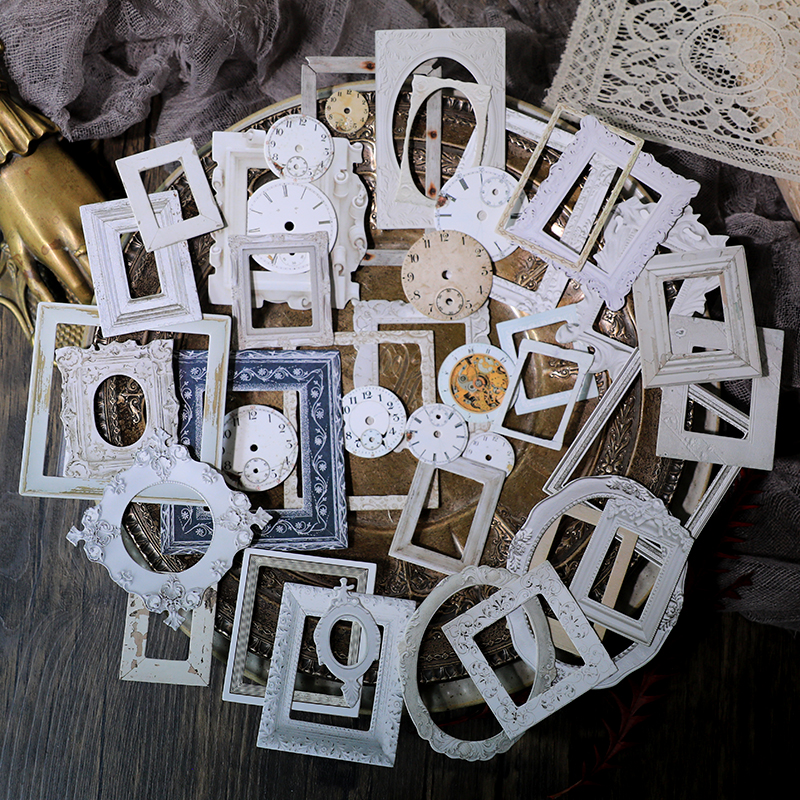 32pcs Vintage Embossed Photo F – Engraved Wood Frame Bewertung und Preis