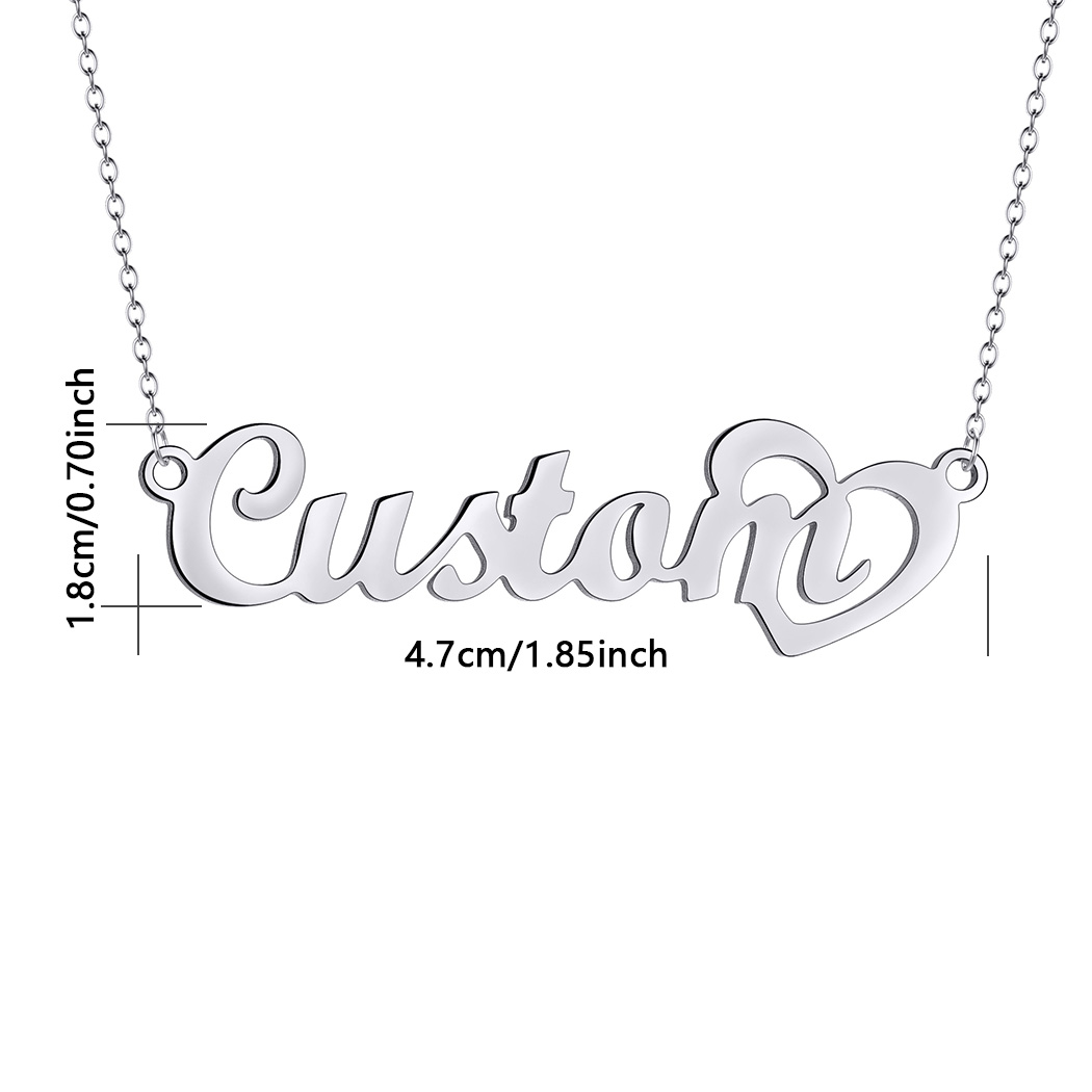 Customized Name Necklace with  – Name Necklace Custom Bewertung und Preis