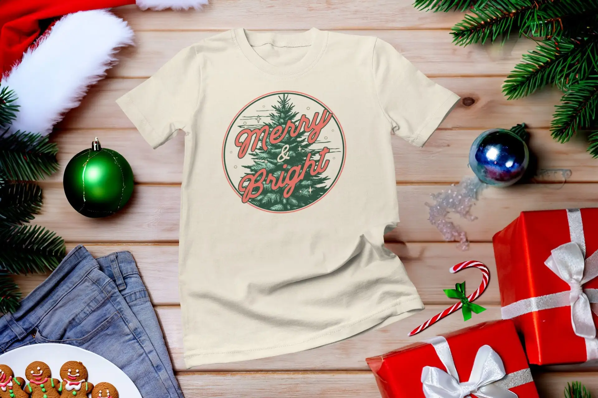 Merry and BrighT T Shirt Trees – Family Tree Print Bewertung und Preis