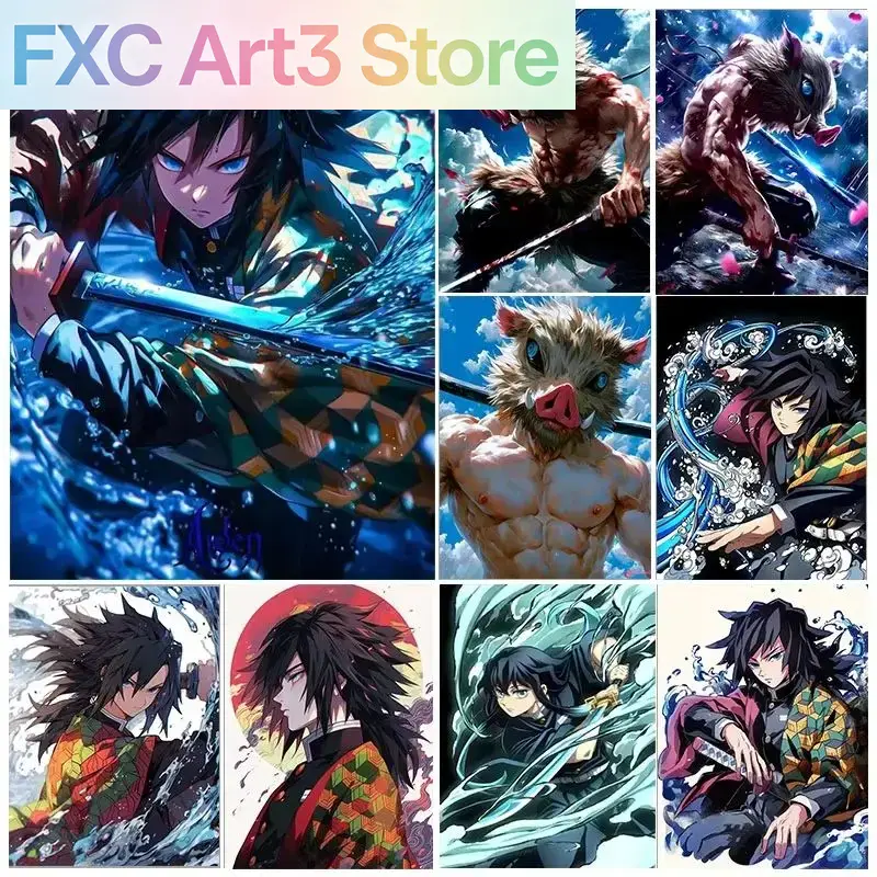 Frameless,1PCS Demon Slayer Fu – Photo Mosaic Print Bewertung und Preis