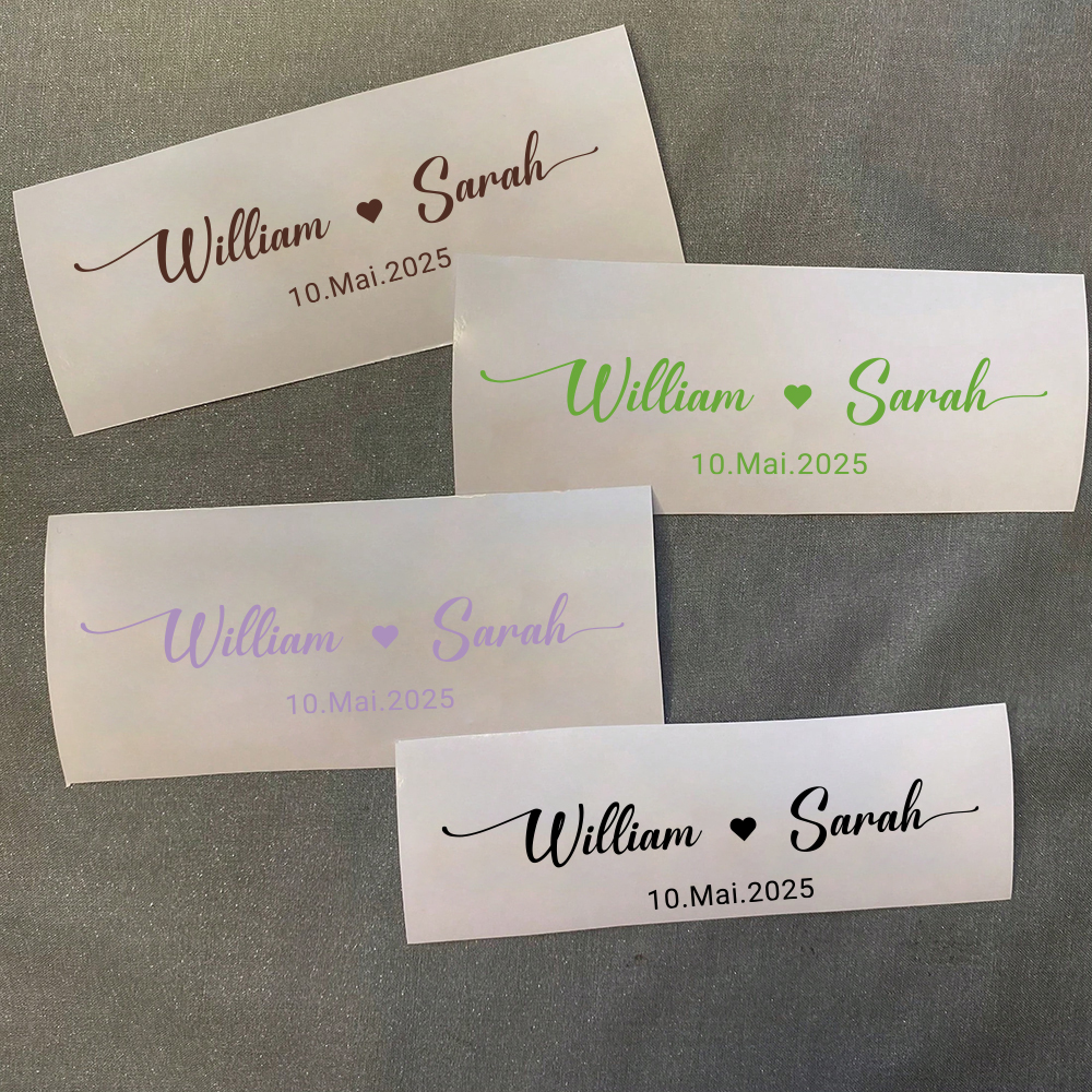 Custom Name Decals for Wedding – Personalized Name Box Bewertung und Preis