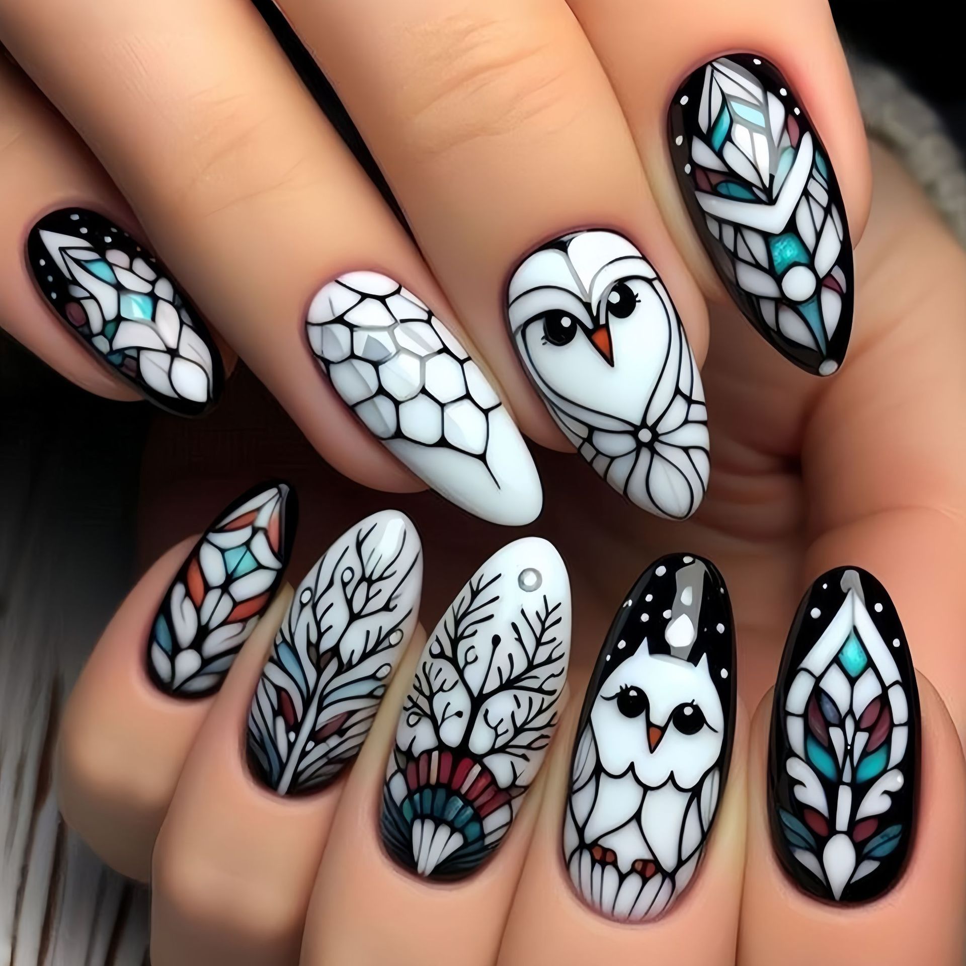 Medium long fake nails for wom – Pressed Flower Art Bewertung und Preis
