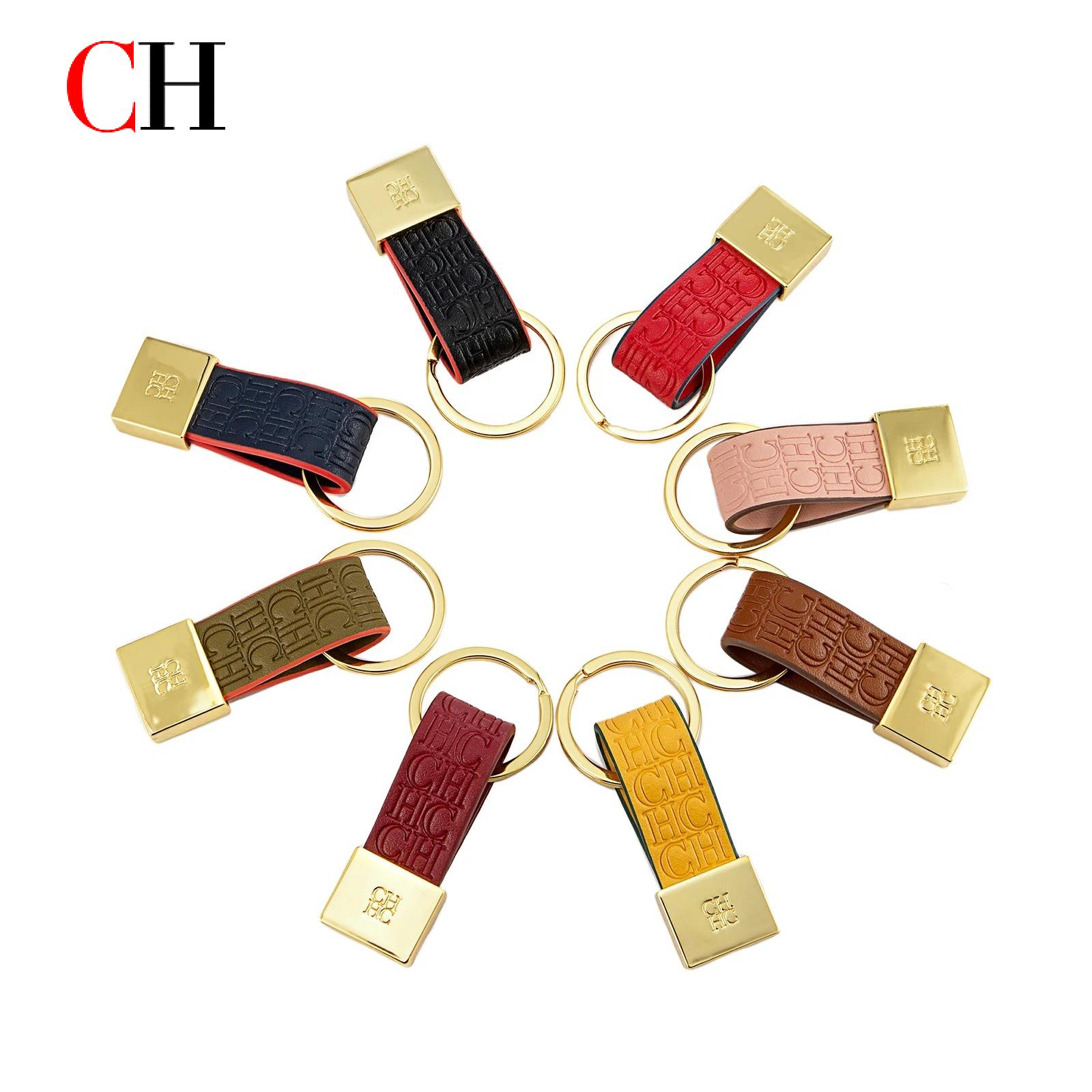CH Embossed Monogram Leather K – Monogram Keychain Leather Bewertung und Preis