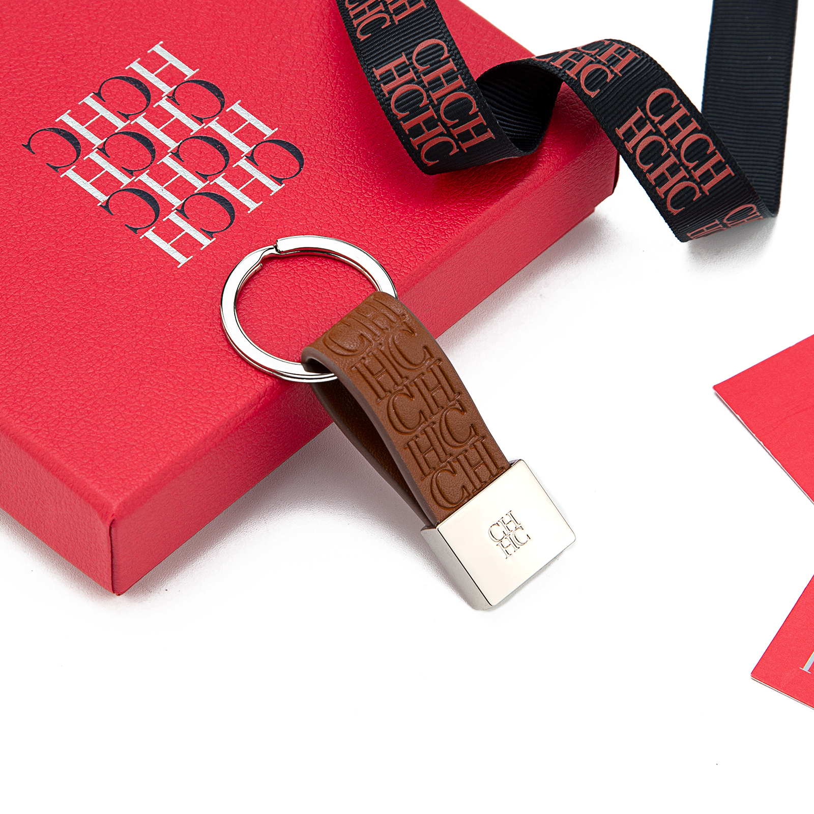CH Embossed Monogram Leather K – Monogram Keychain Leather Bewertung und Preis