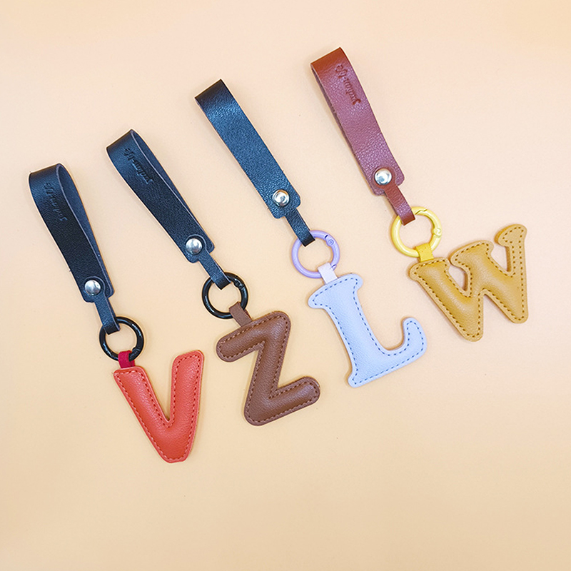 A To Z PU Leather Initial Lett – Monogram Keychain Leather Bewertung und Preis