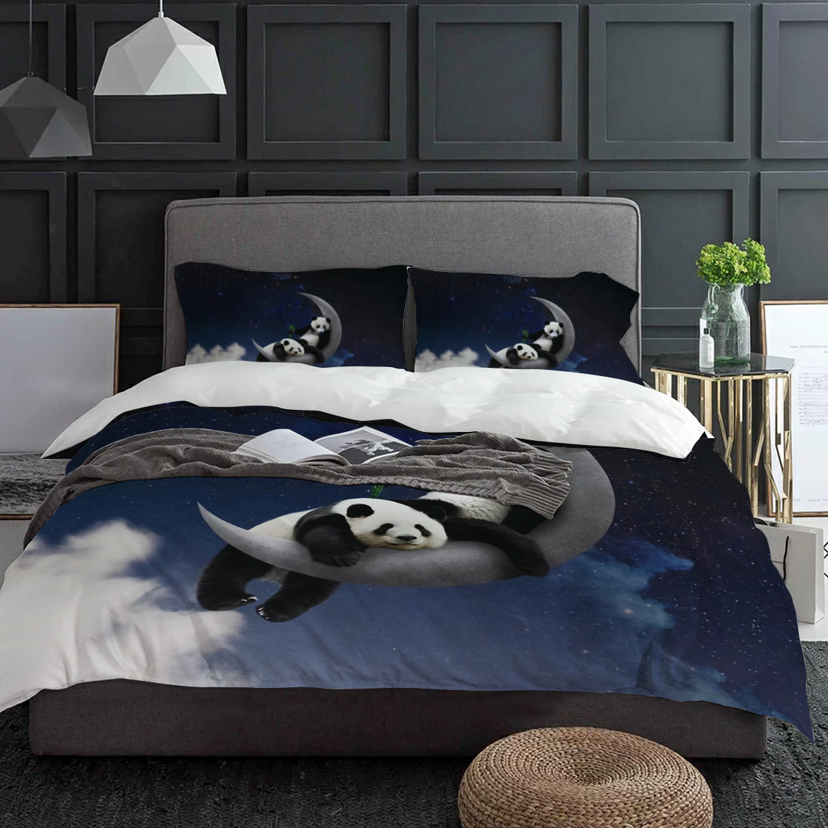Moon Night Sky Panda Bamboo St – Custom Night Sky Bewertung und Preis