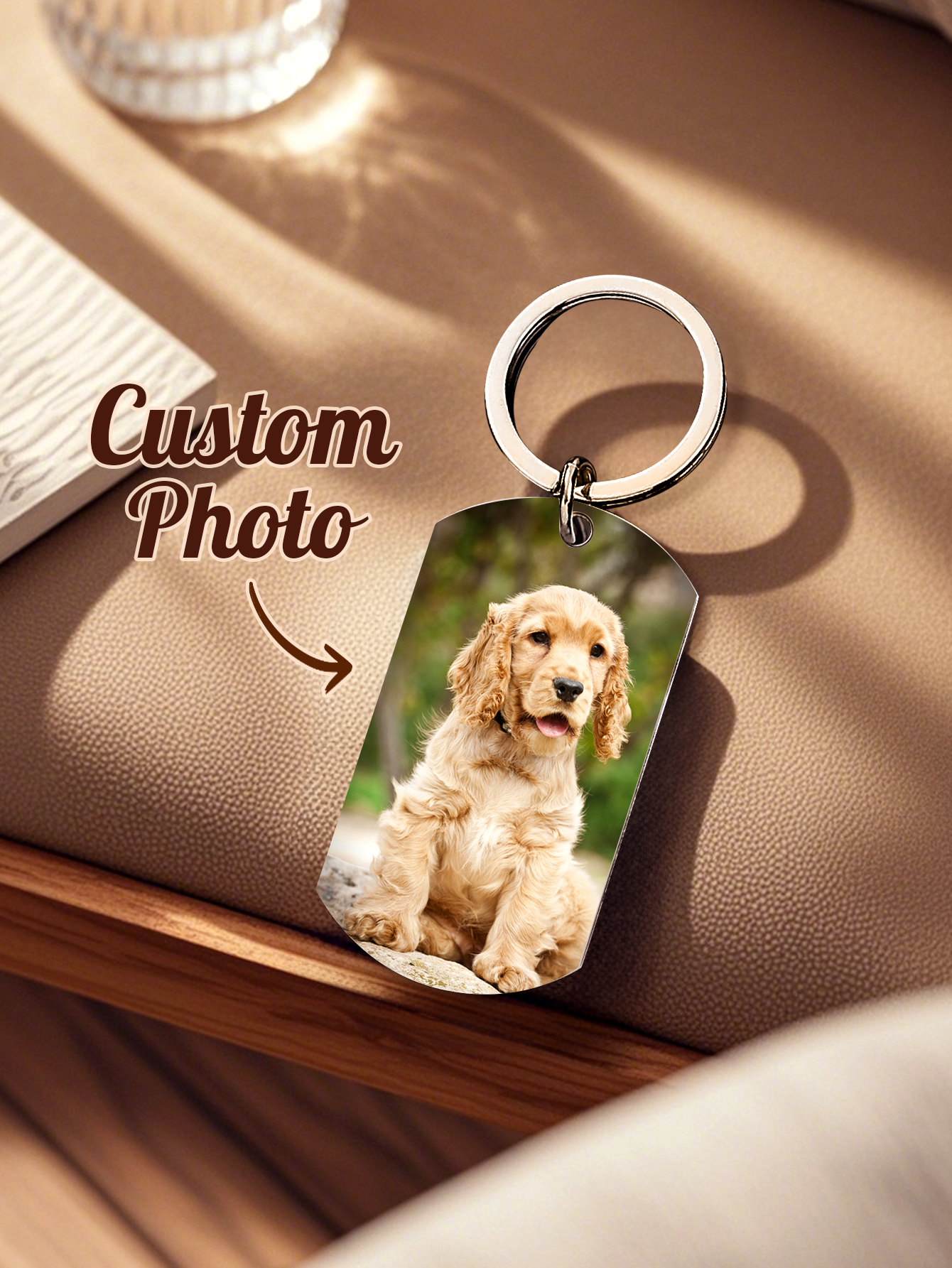 Personalized Pet Photo Keychai – Pet Portrait Custom Bewertung und Preis