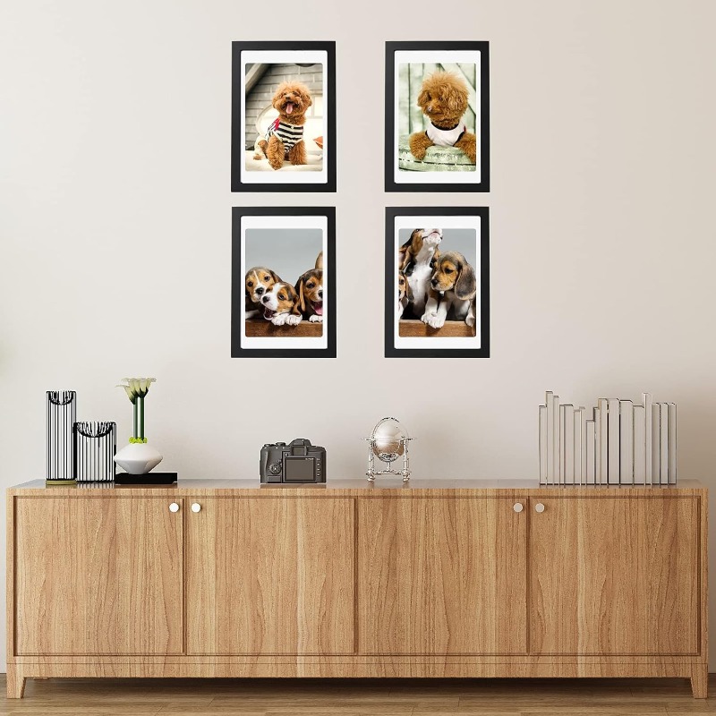 5-Piece Set A4 Black Wooden Ph – Engraved Wood Frame Bewertung und Preis