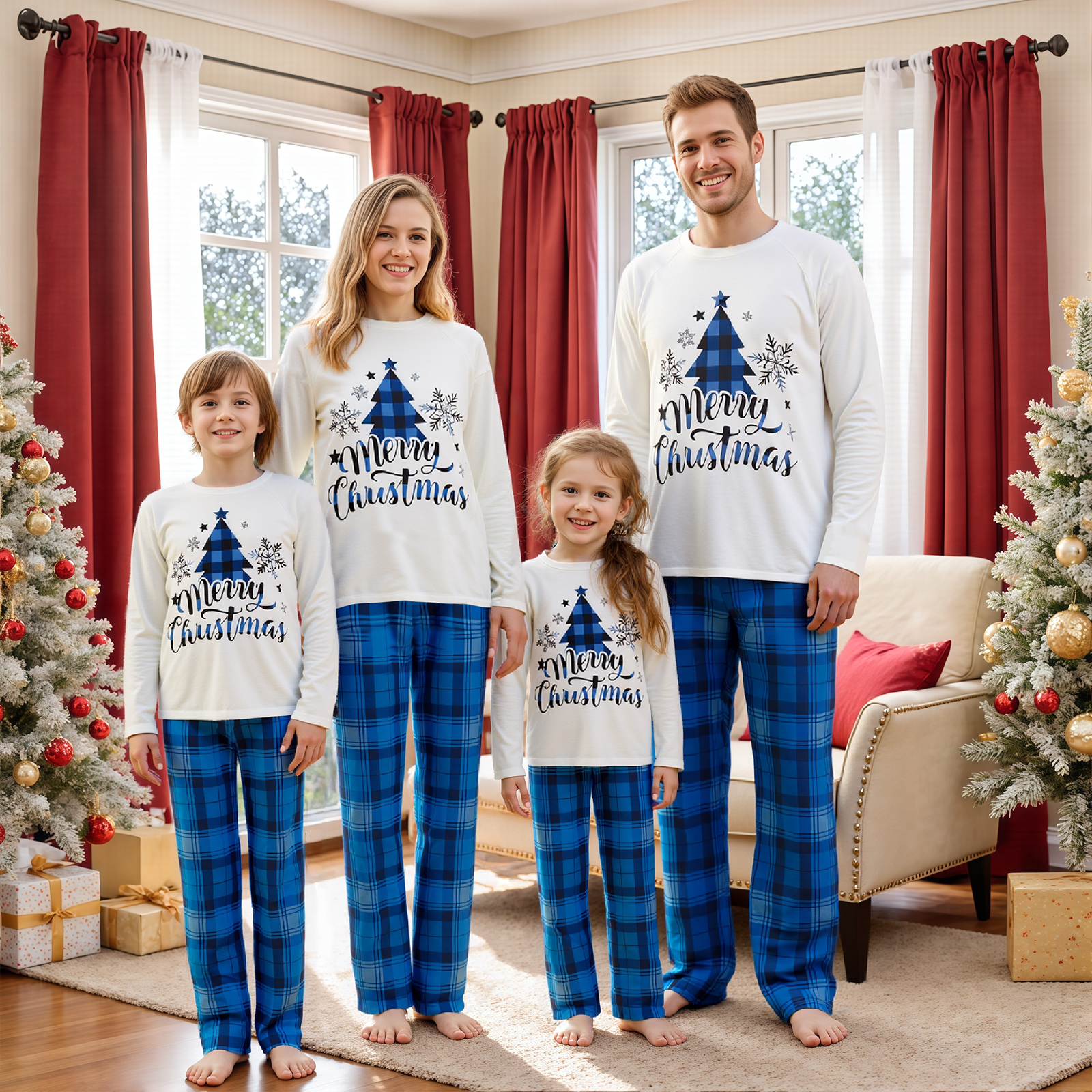 Family Matching Christmas Paja – Family Tree Print Bewertung und Preis