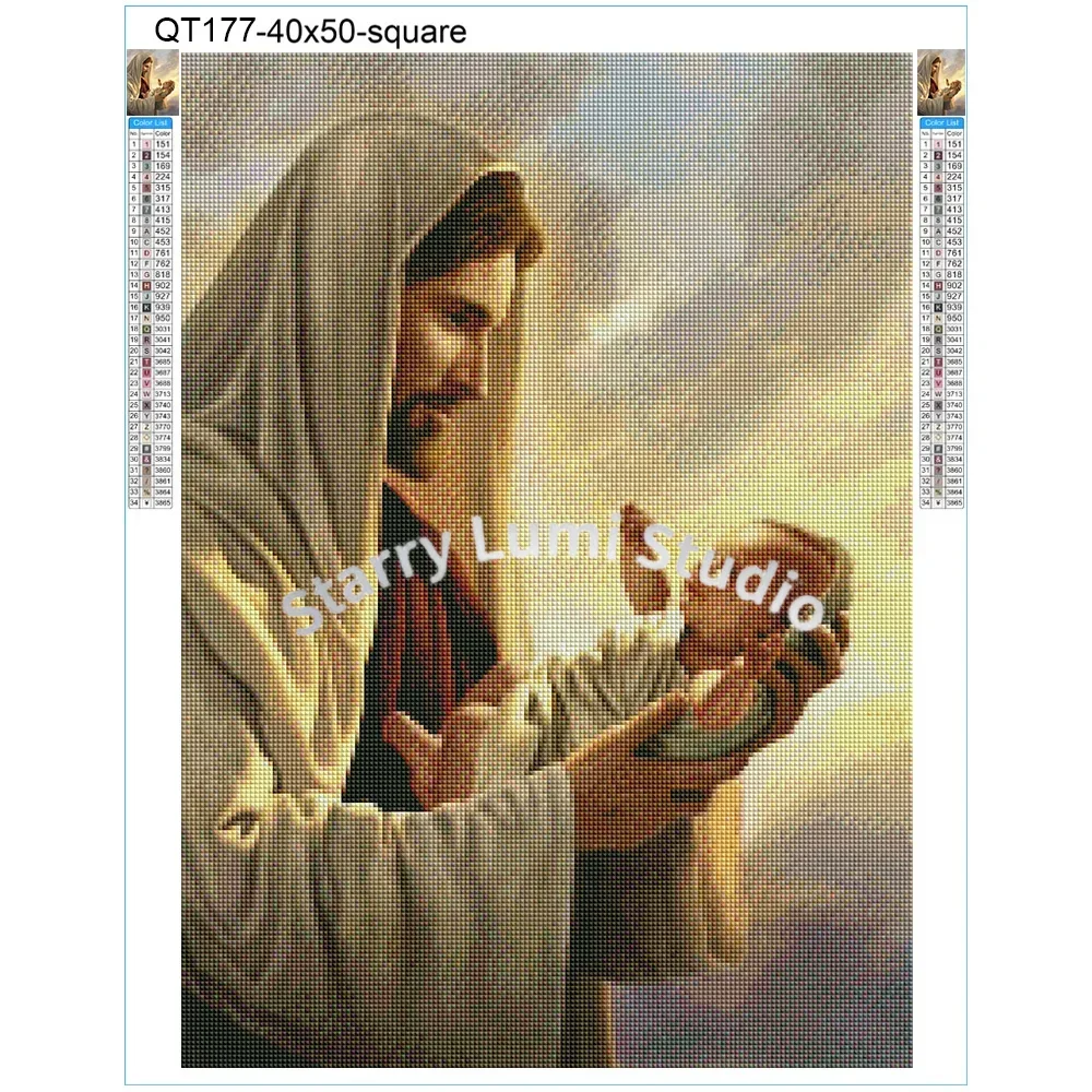5D Full Square Painting God Mo – Photo Mosaic Print Bewertung und Preis