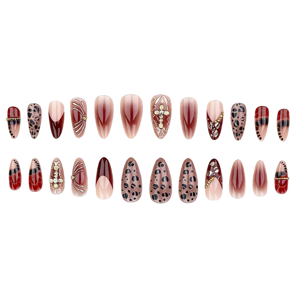 Medium fake nails for women gr – Pressed Flower Art Bewertung und Preis