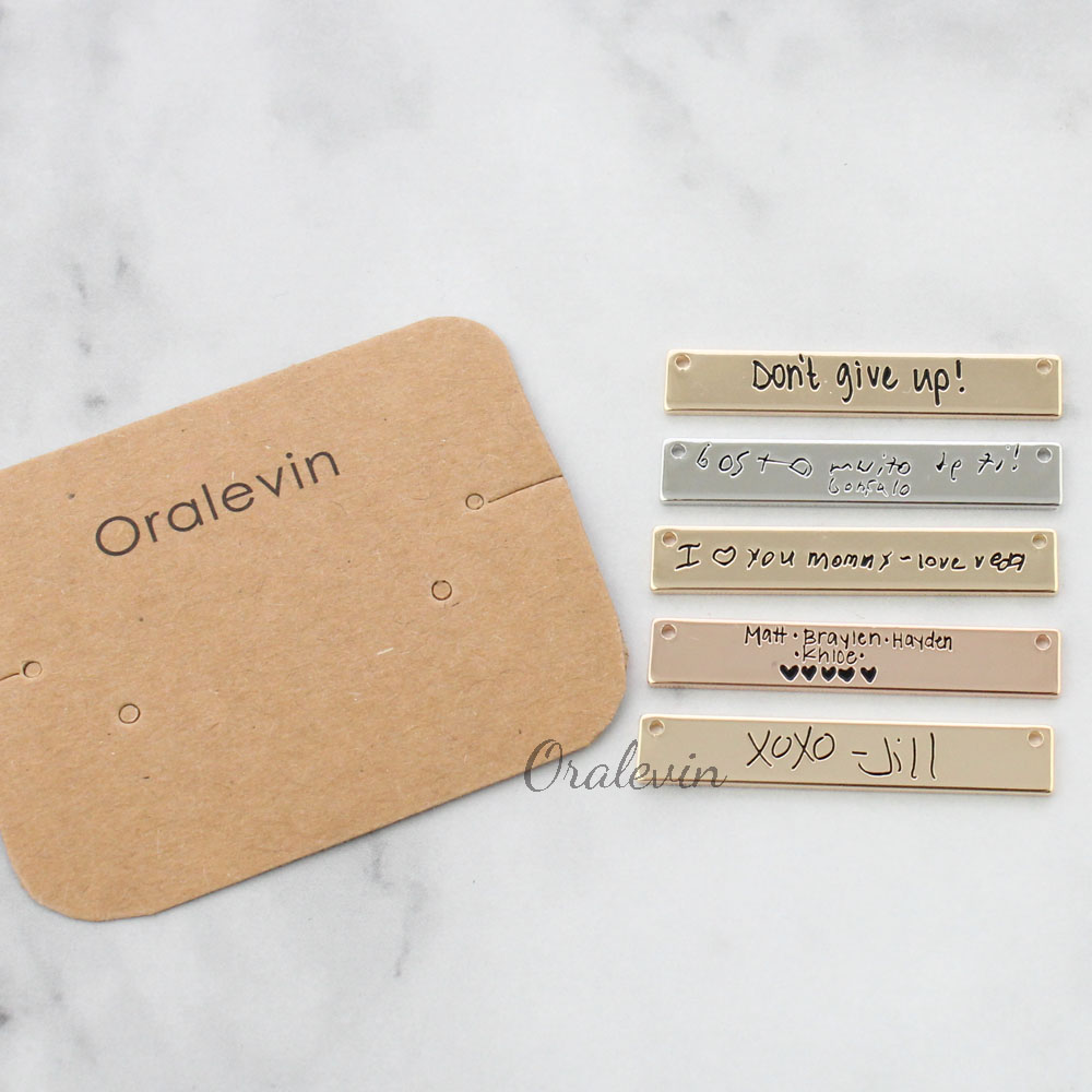 Personalized Custom Actual Han – Handwriting Necklace Bar Bewertung und Preis