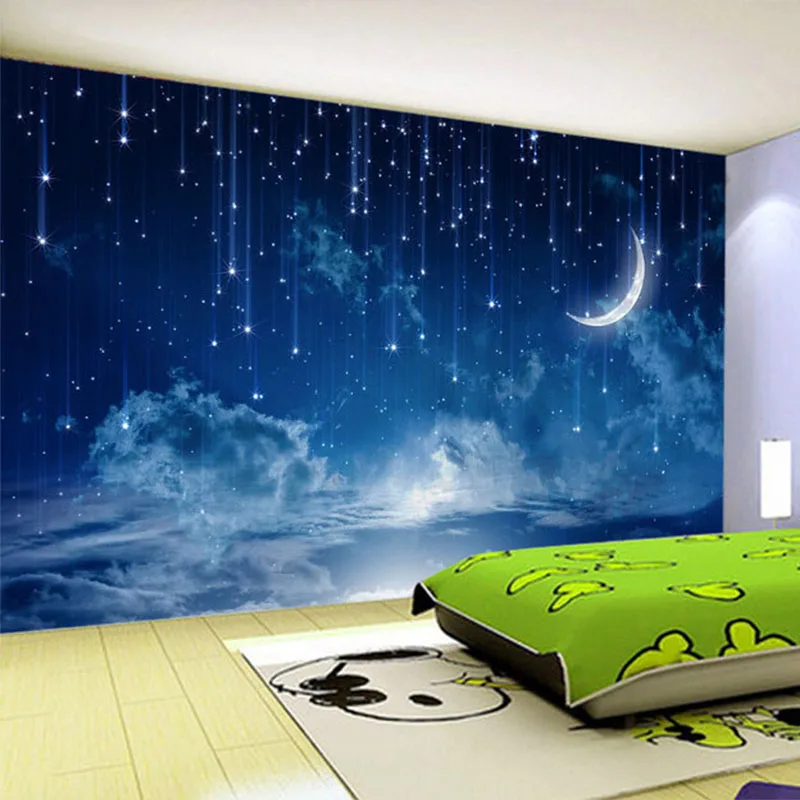 Mural Wallpaper Custom Blue Ni – Custom Night Sky Bewertung und Preis