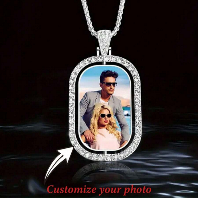 Custom photo pendant necklace, – Pet Portrait Custom Bewertung und Preis
