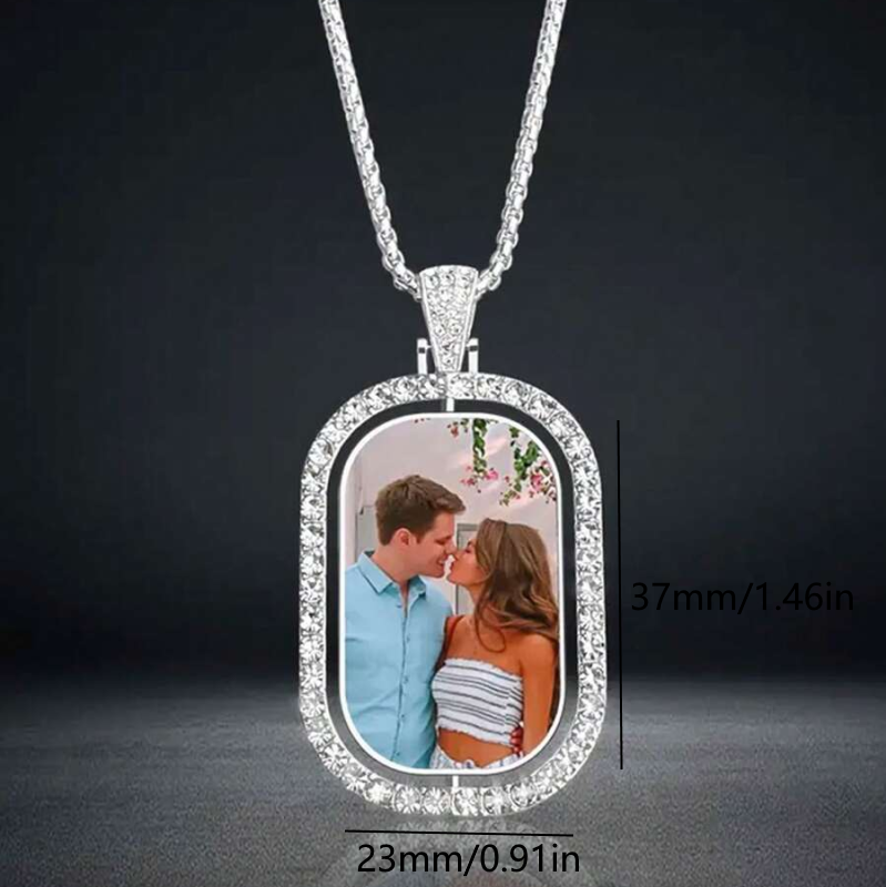 Custom photo pendant necklace, – Pet Portrait Custom Bewertung und Preis