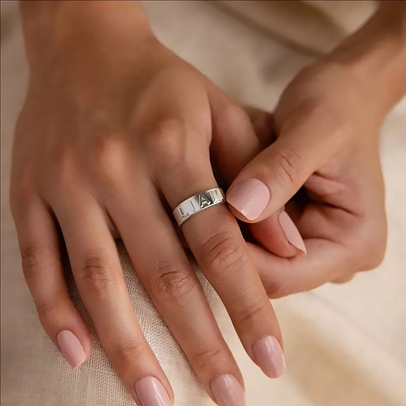 Personalized Name Ring for Men – Initial Ring Custom Bewertung und Preis