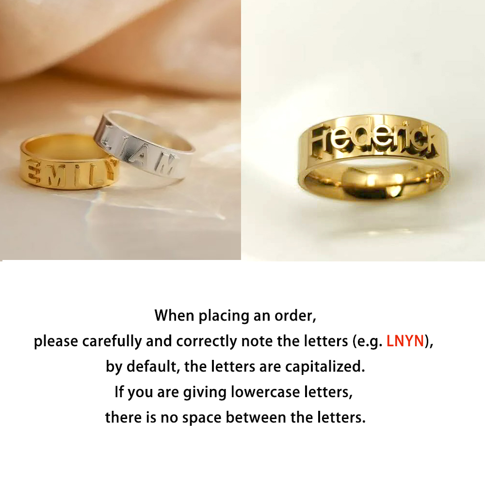 Personalized Name Ring for Men – Initial Ring Custom Bewertung und Preis