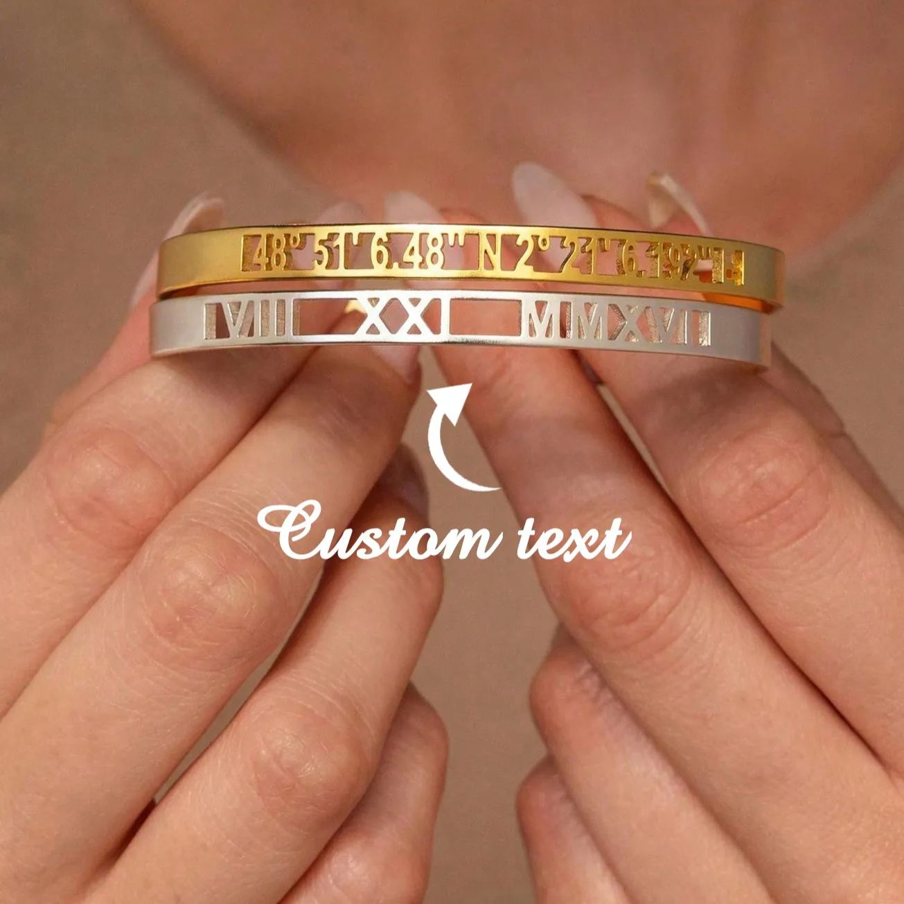 Custom Date Coordinate Roman N – Coordinates Bracelet Bewertung und Preis