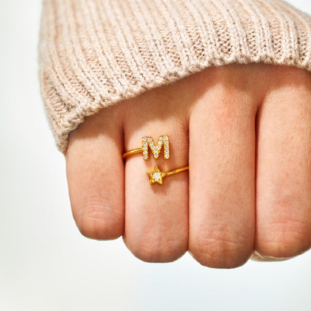 YOU WERE BORN TO SHINE INITIAL – Initial Ring Custom Bewertung und Preis