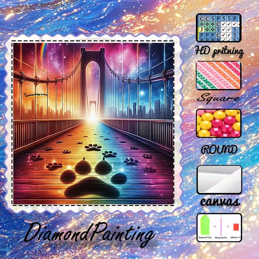 1 piece - 5D-DIY - Flocking cl – Photo Mosaic Print Bewertung und Preis