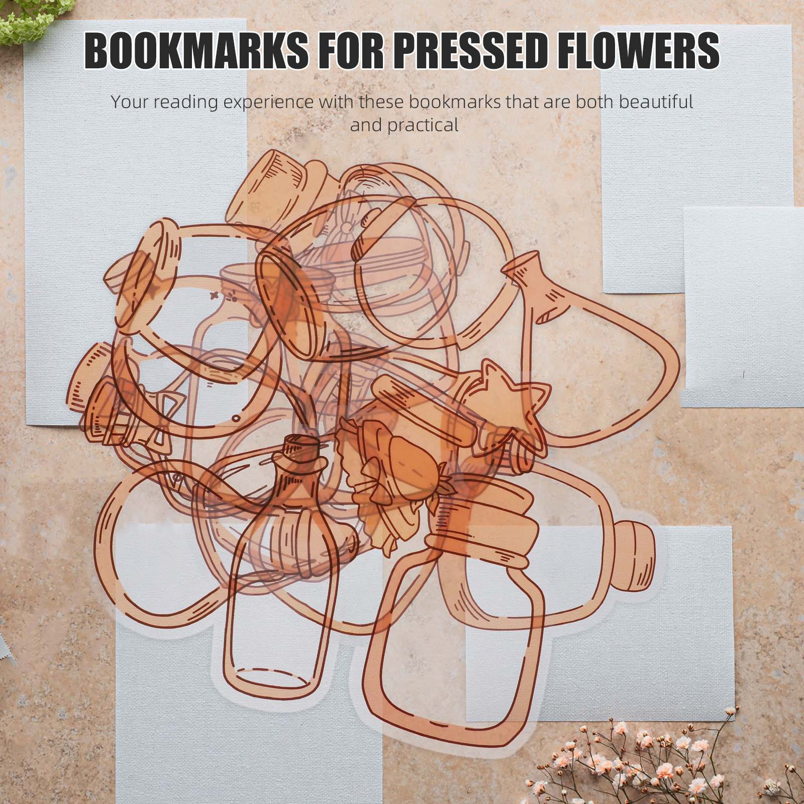 20 Sheets Pressed Dried Flower – Dried Flower Bookmark Bewertung und Preis