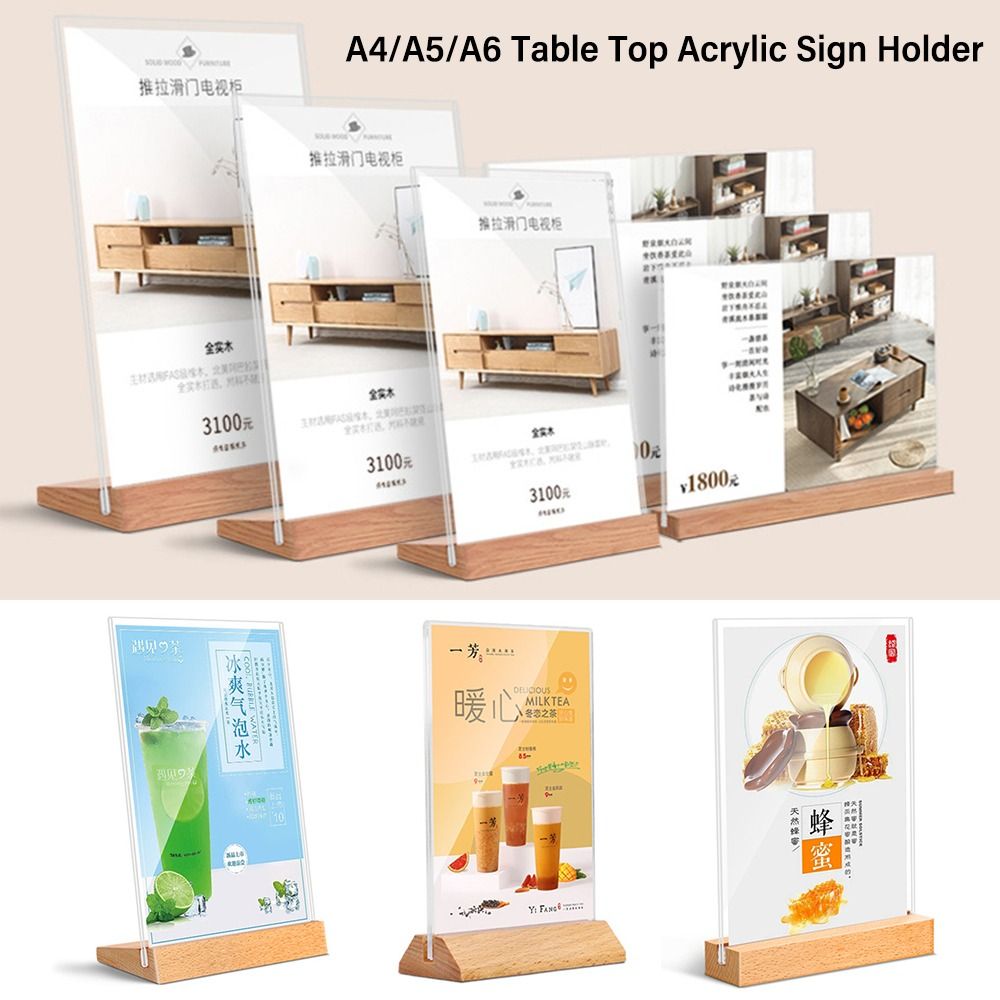 Durable Acrylic Table Top Sign – Engraved Wood Frame Bewertung und Preis
