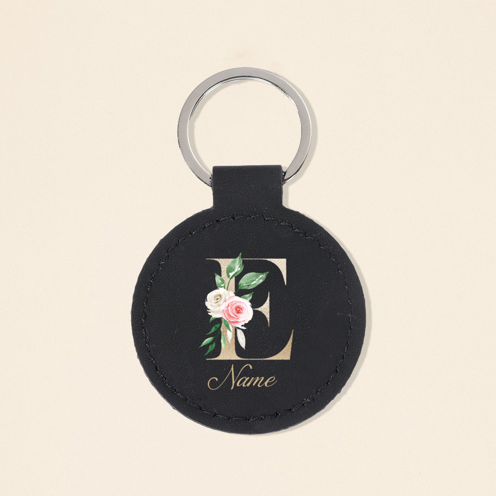 Personalized Initial with Name – Monogram Keychain Leather Bewertung und Preis