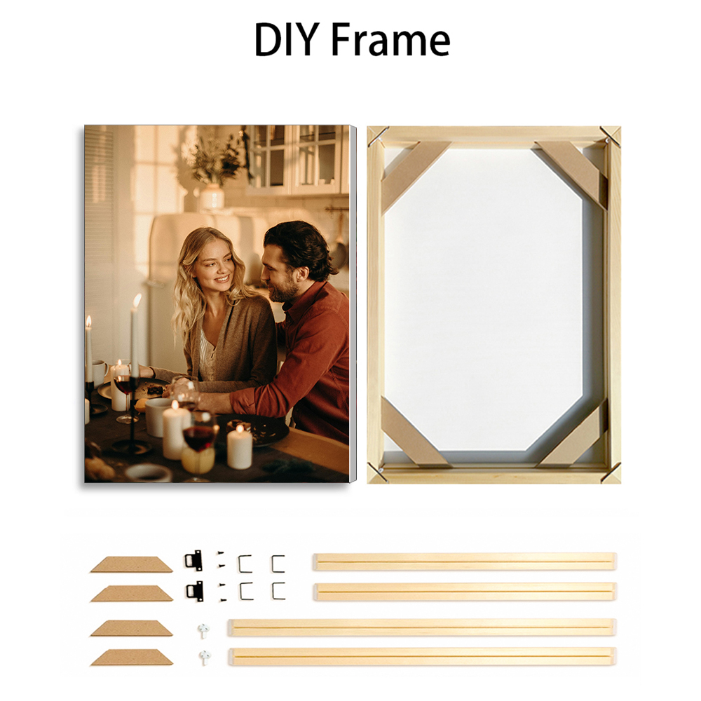 1 Pc Custom Photos with DIY Wo – Engraved Wood Frame Bewertung und Preis