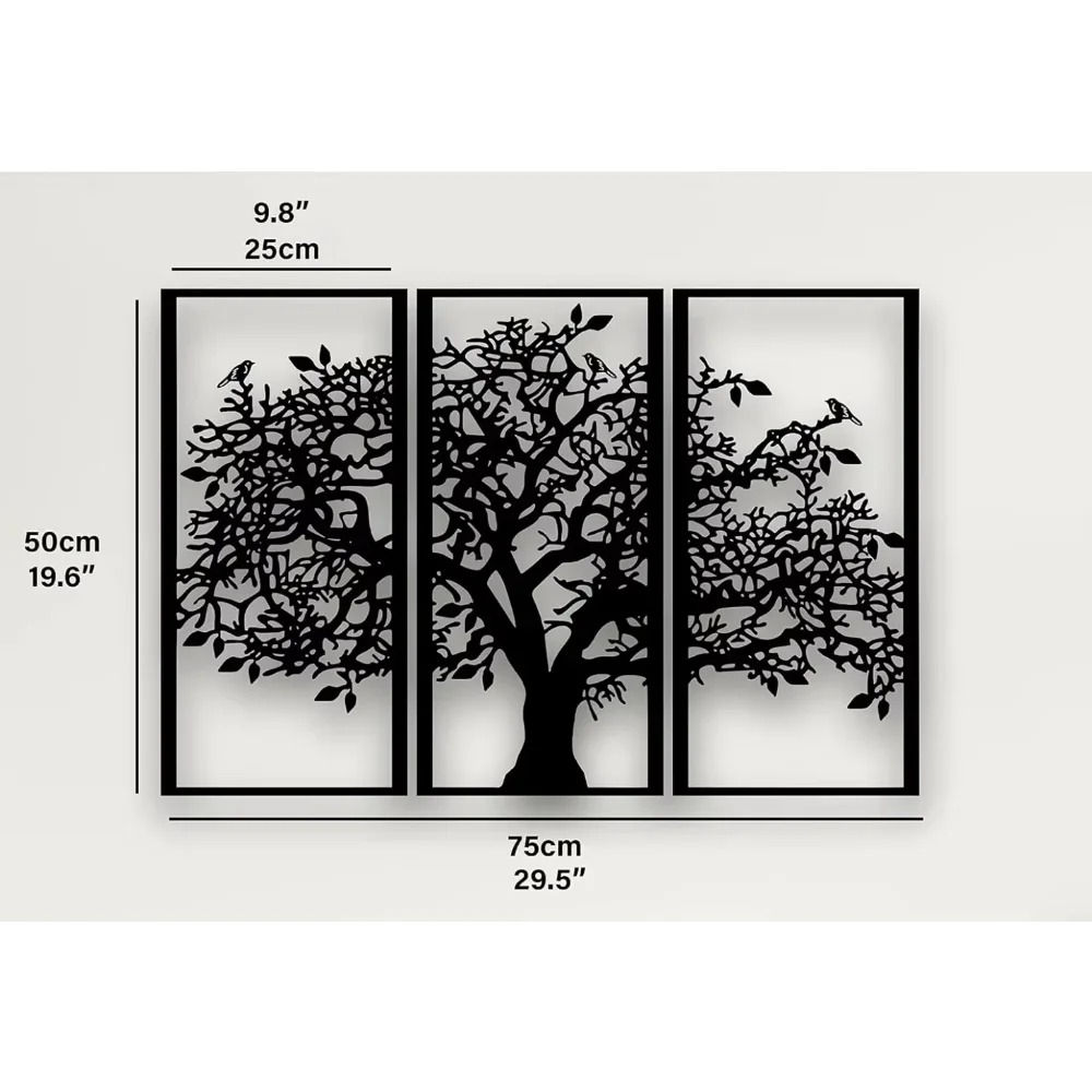 3Pcs Family Tree Metal Wall De – Family Tree Print Bewertung und Preis