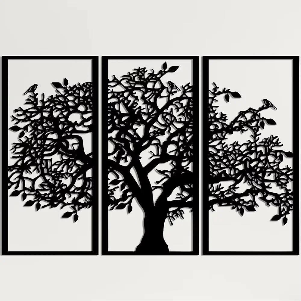 3Pcs Family Tree Metal Wall De – Family Tree Print Bewertung und Preis