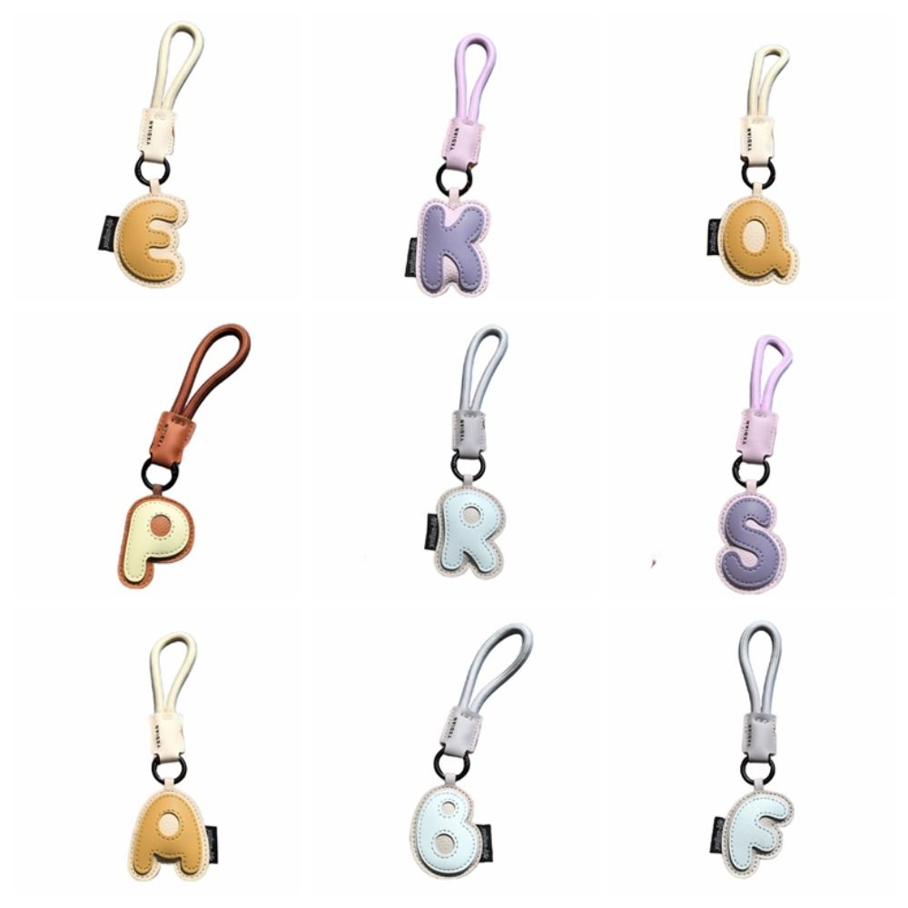 Sweet 26 Letter Keychain PU Le – Monogram Keychain Leather Bewertung und Preis