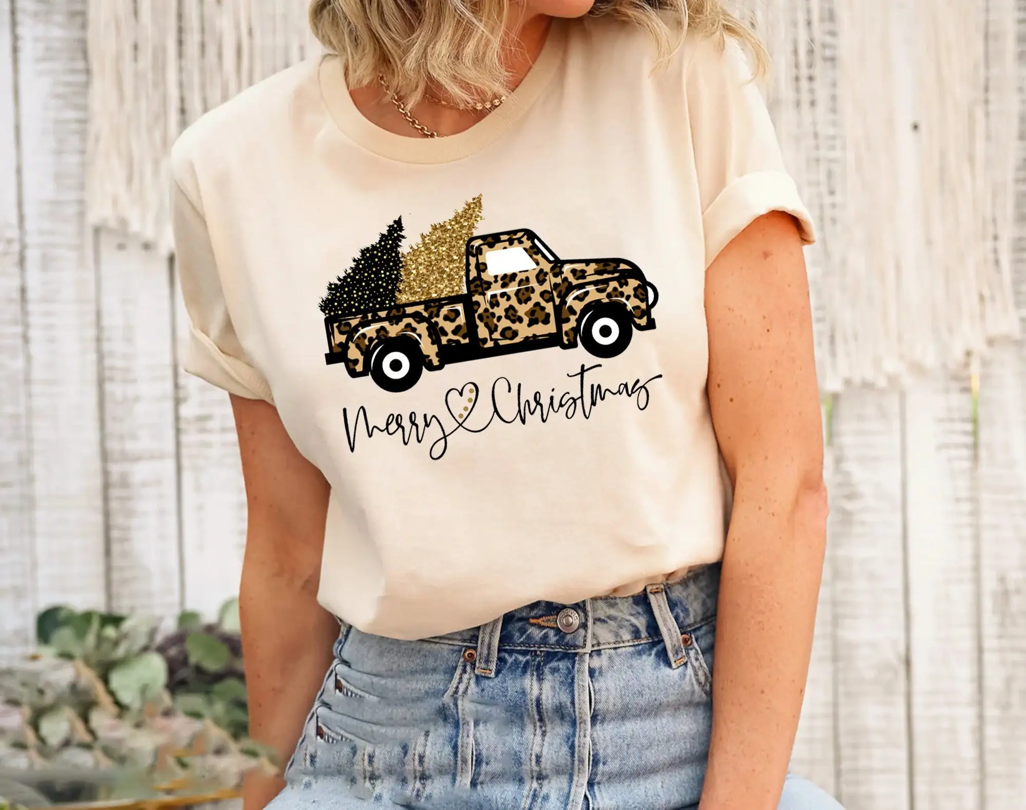 Christmas Truck T Shirt Leopar – Family Tree Print Bewertung und Preis